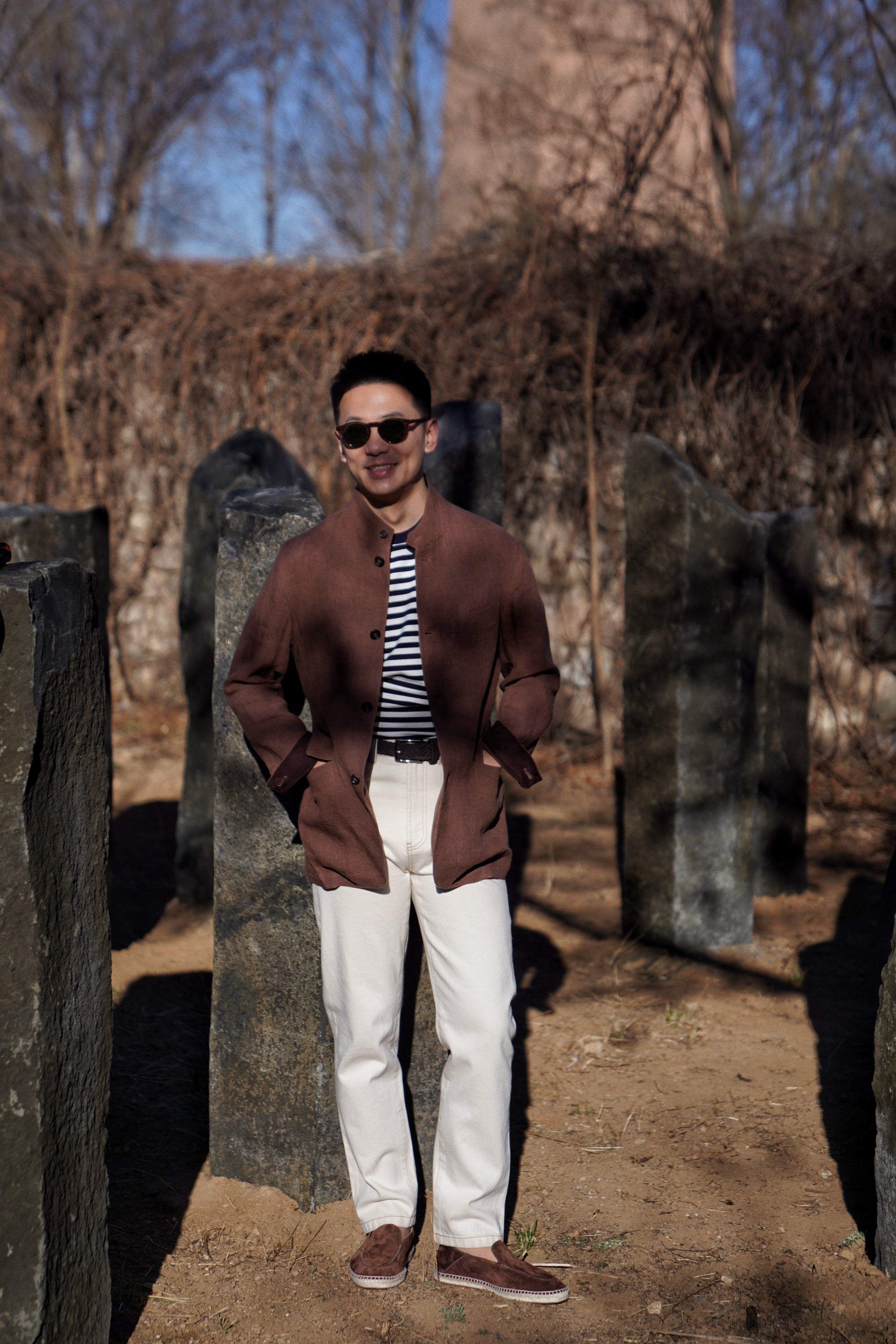 Brown Hemp Earl Jacket #282