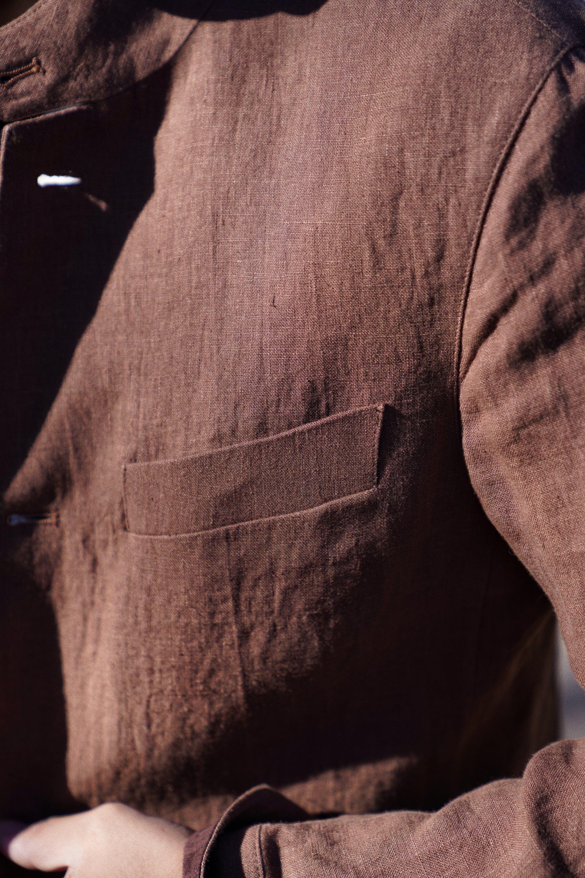 Brown Hemp Earl Jacket #282