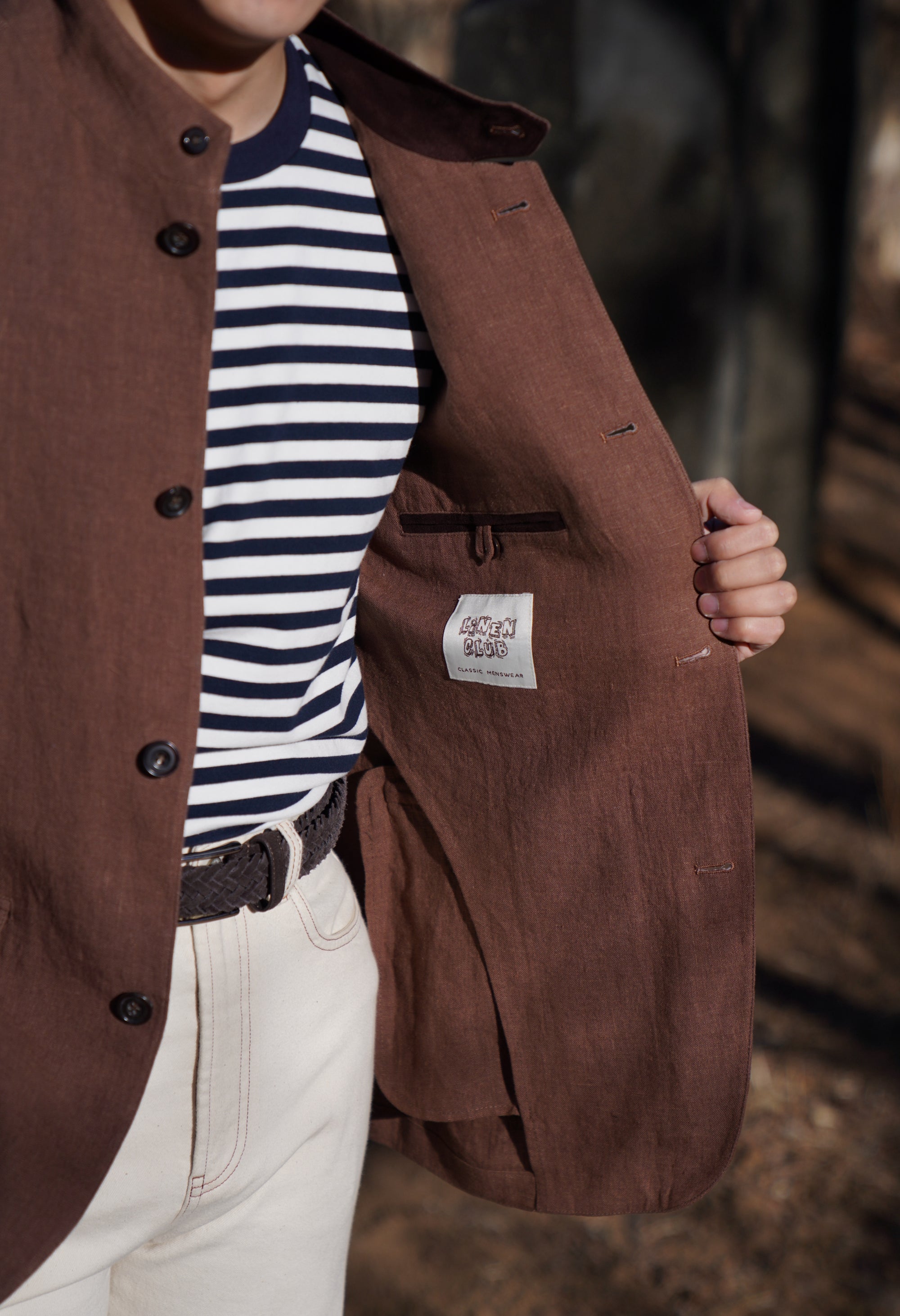Brown Hemp Earl Jacket #282
