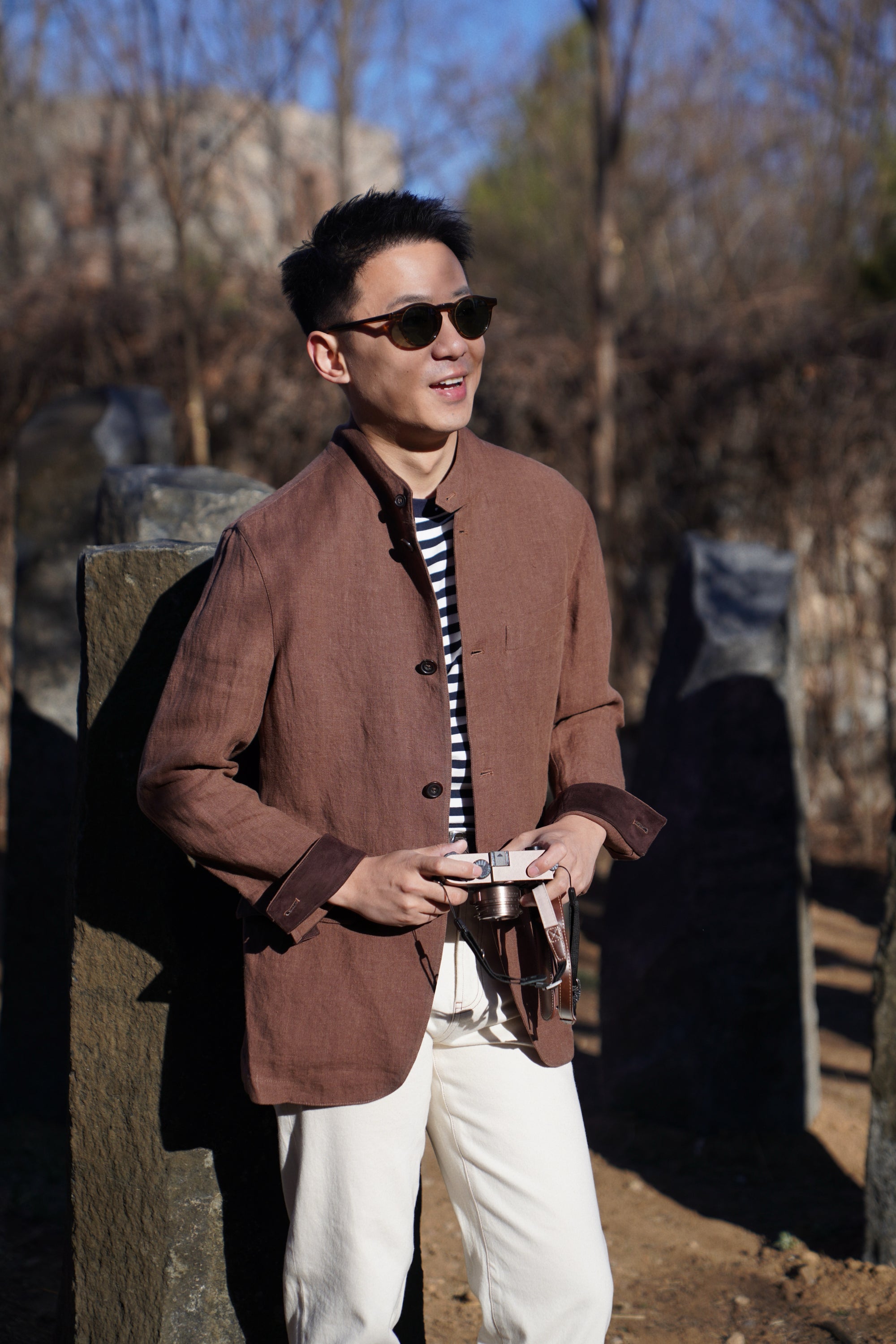 Brown Hemp Earl Jacket #282
