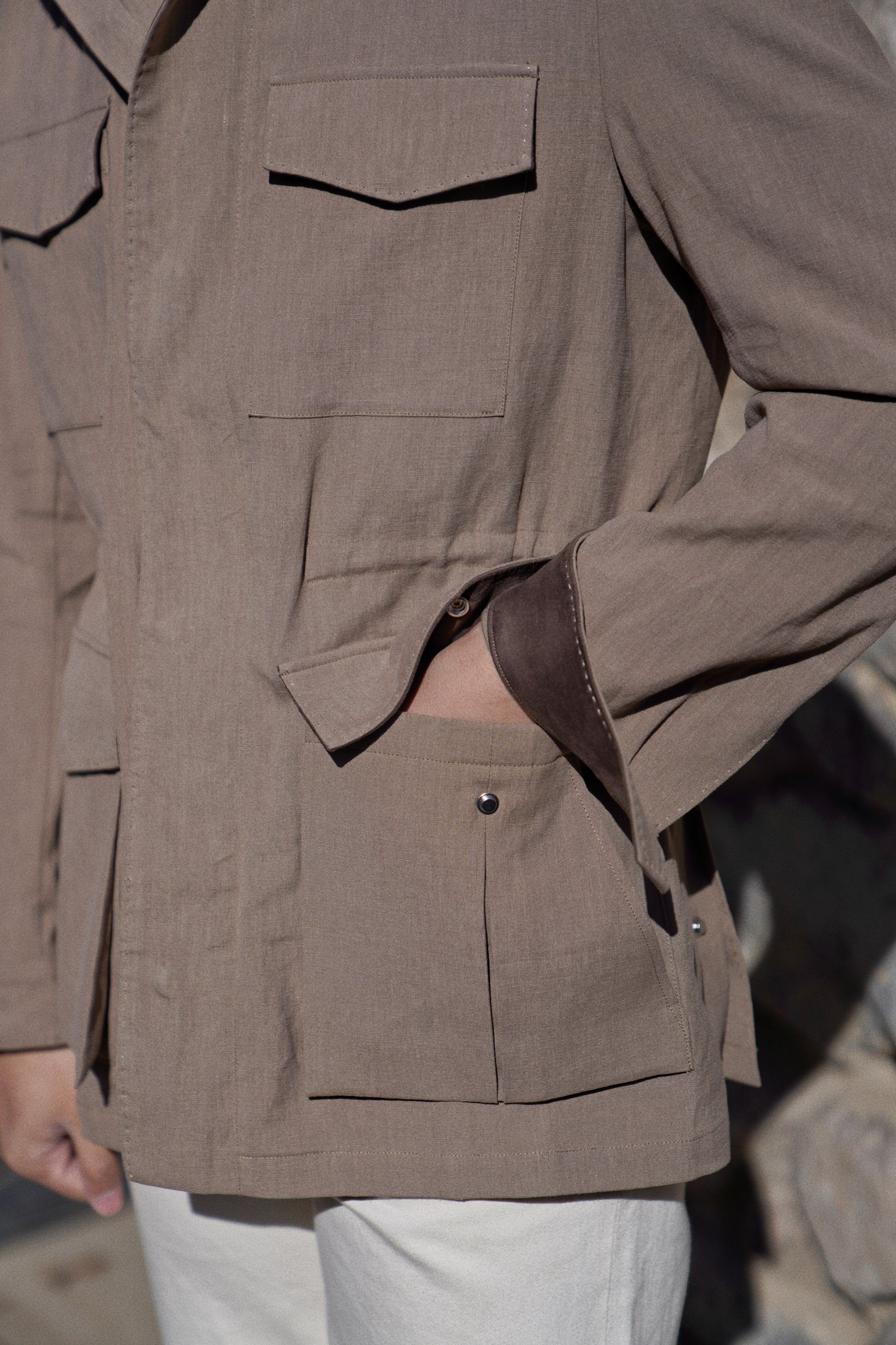 MTO Solbiati Art Du Lin II Linen M65 Jacket #758