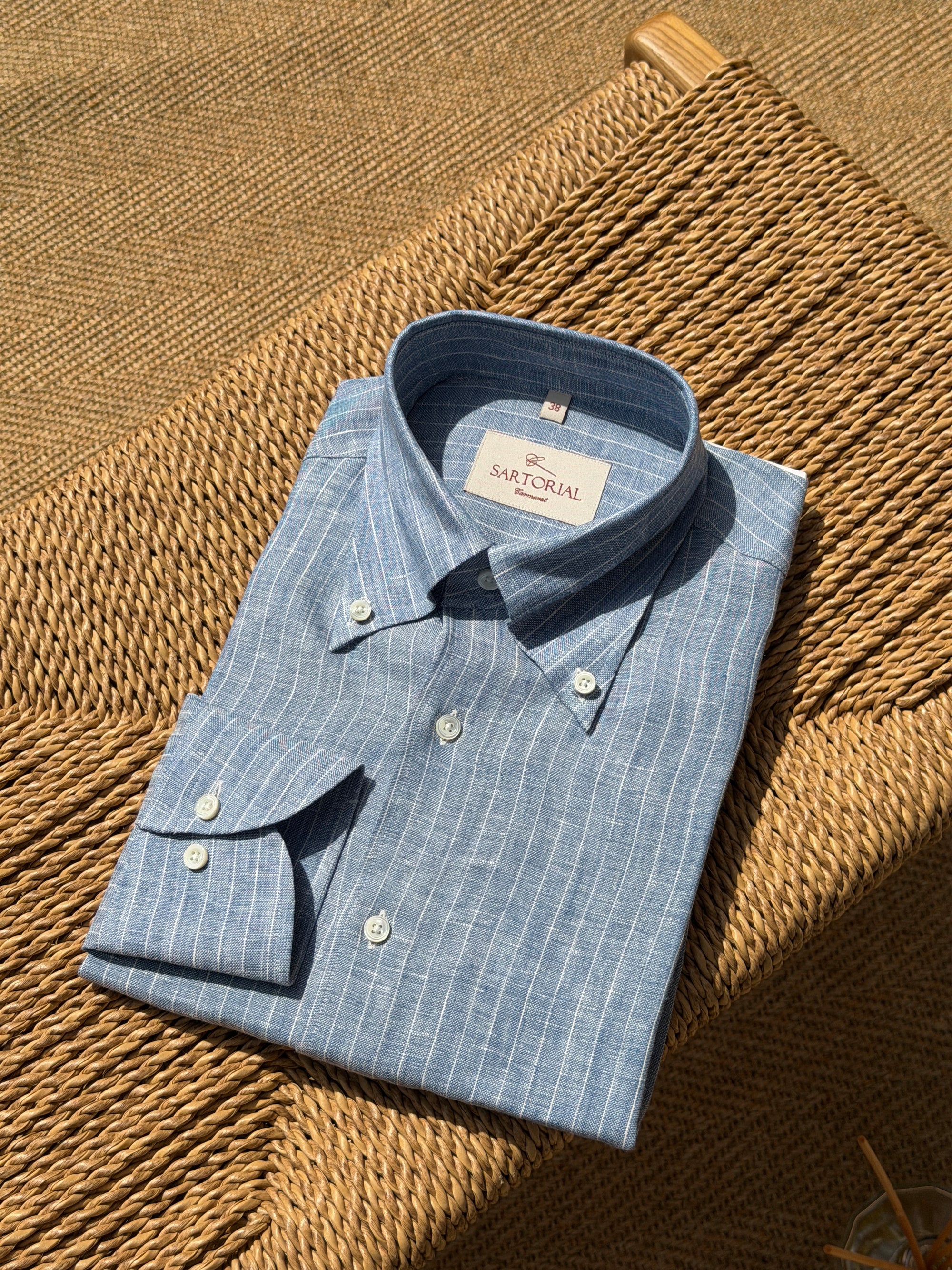 MTO Pinstripe Linen Shirt #511 #512 #513
