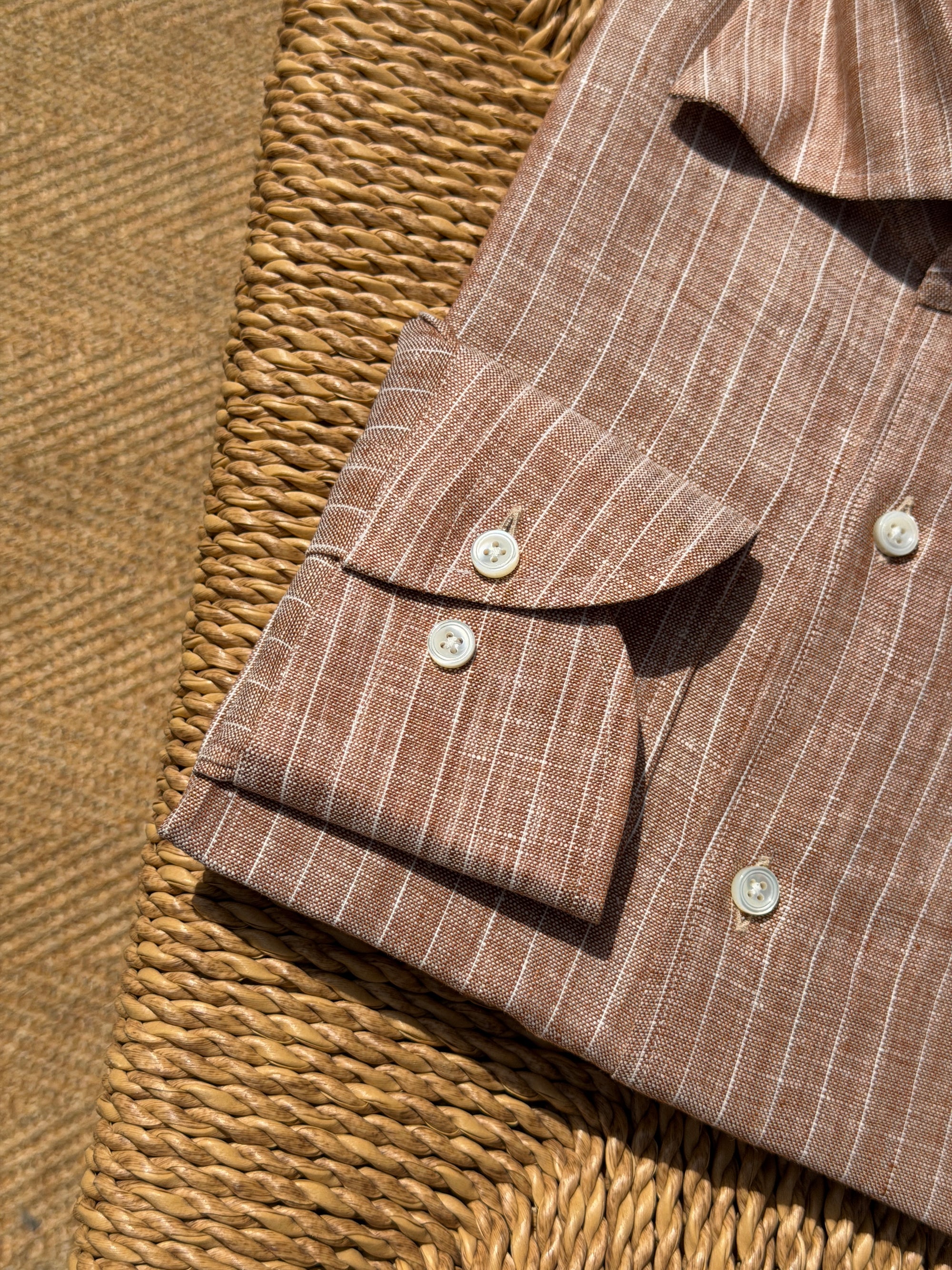 MTO Pinstripe Linen Shirt #511 #512 #513