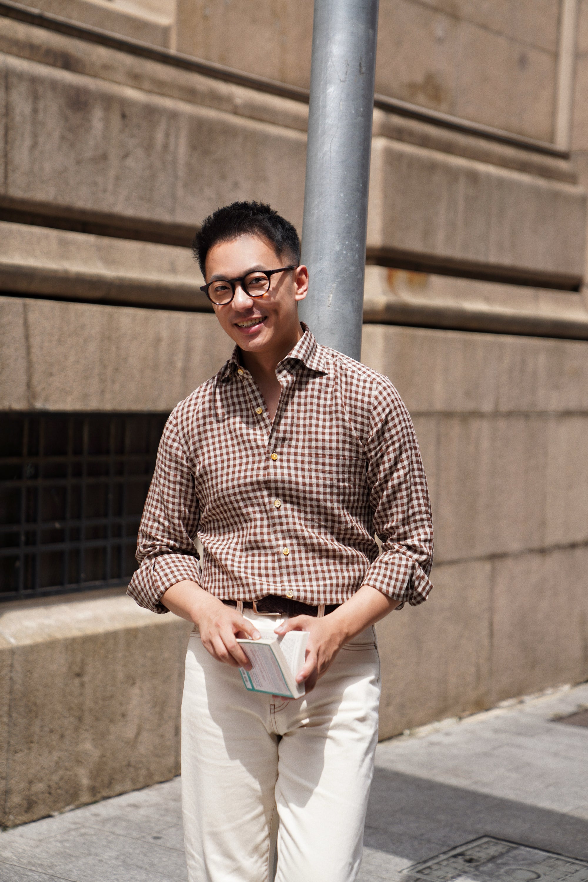 MTO Plaid Linen Shirt #504 #505