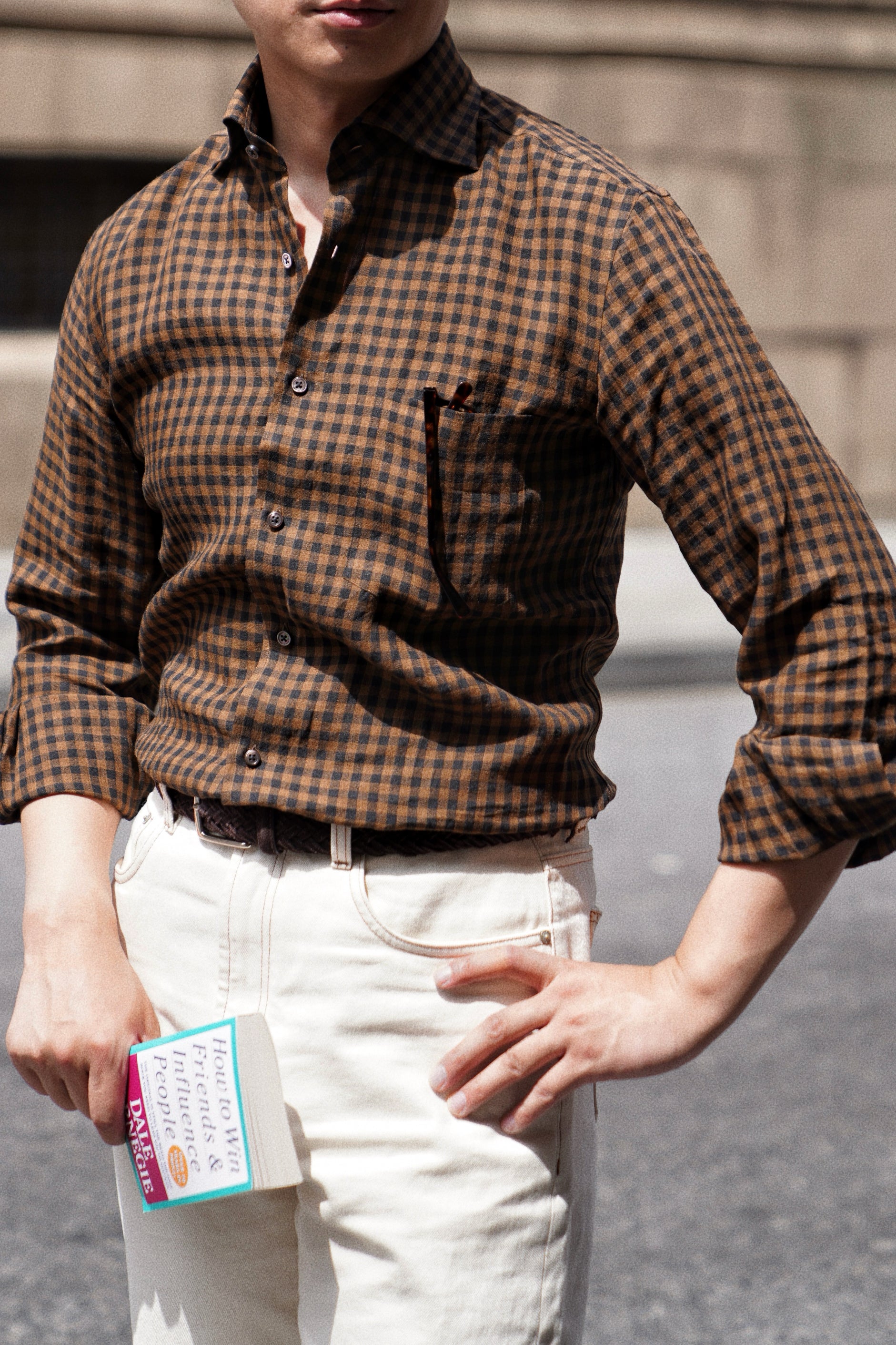 MTO Plaid Linen Shirt #504 #505