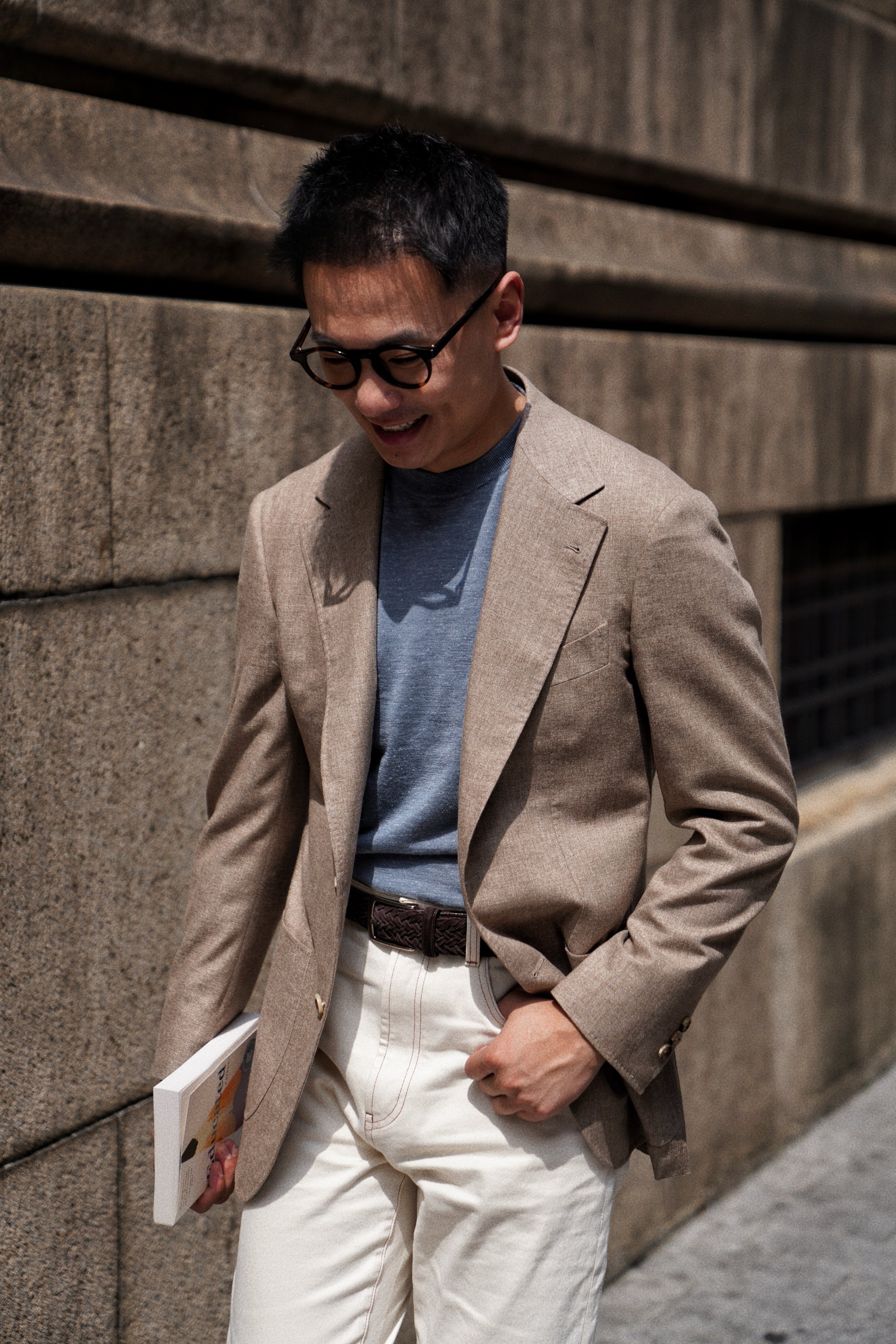 MTO Oatmeal Cashmere Silk Jacket #799