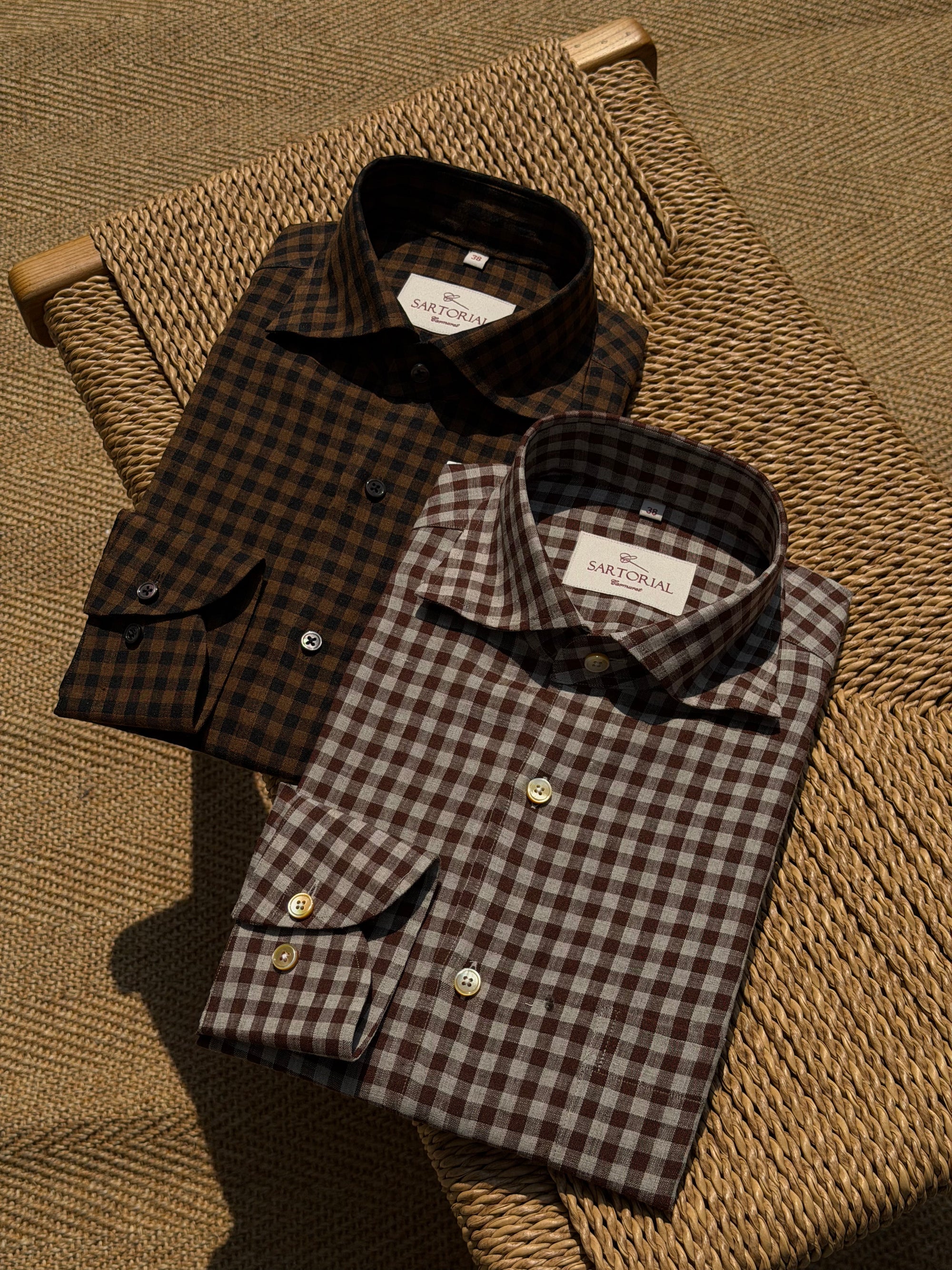 MTO Plaid Linen Shirt #504 #505