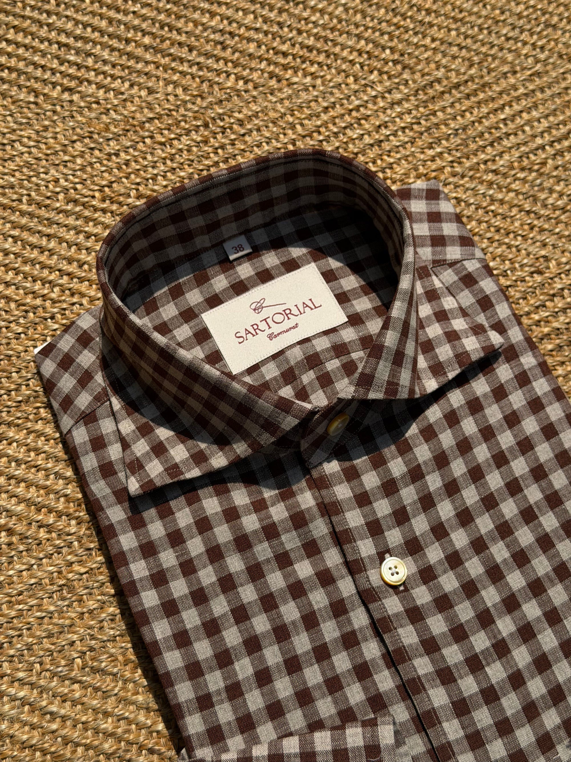 MTO Plaid Linen Shirt #504 #505