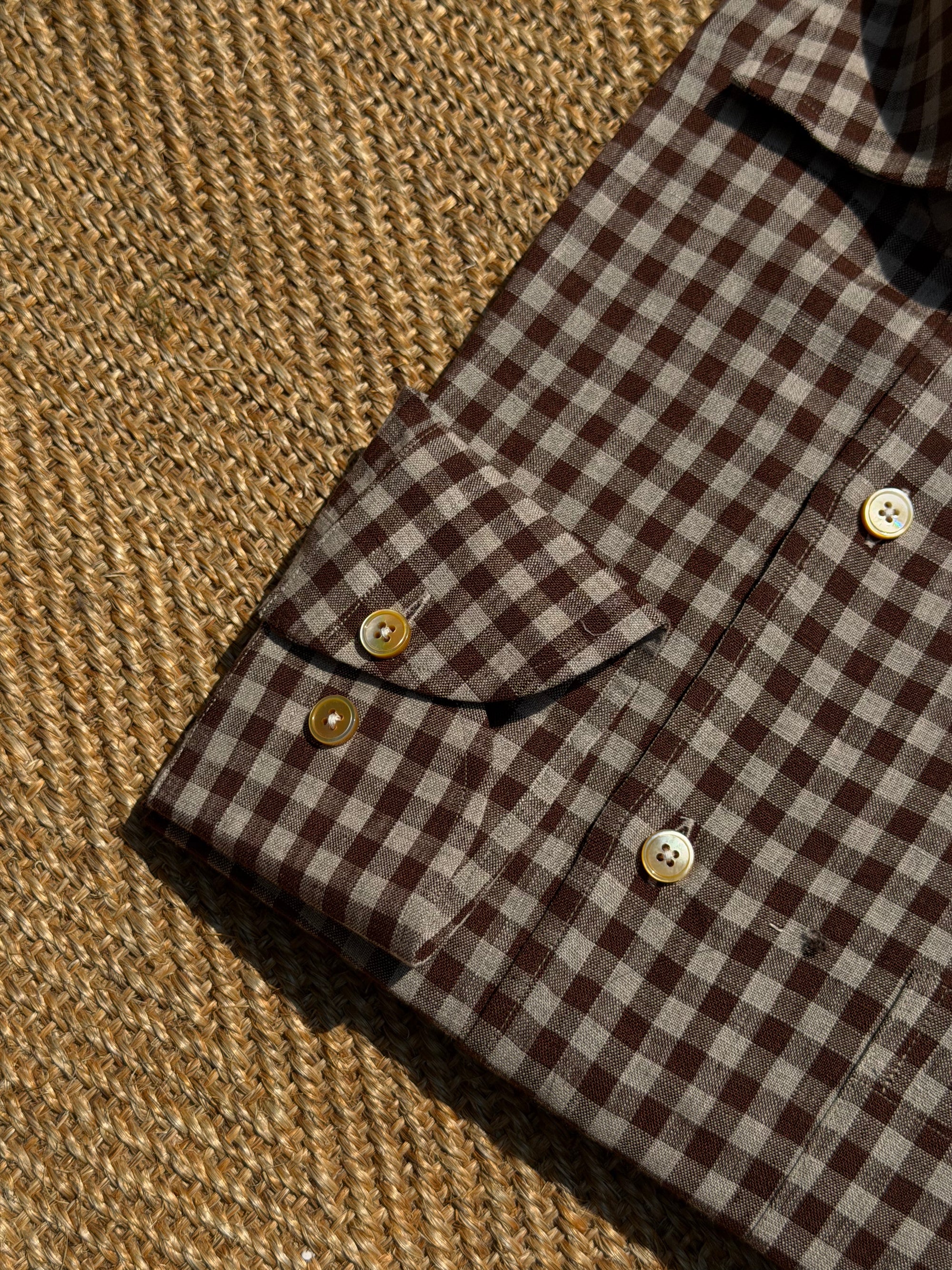 MTO Plaid Linen Shirt #504 #505