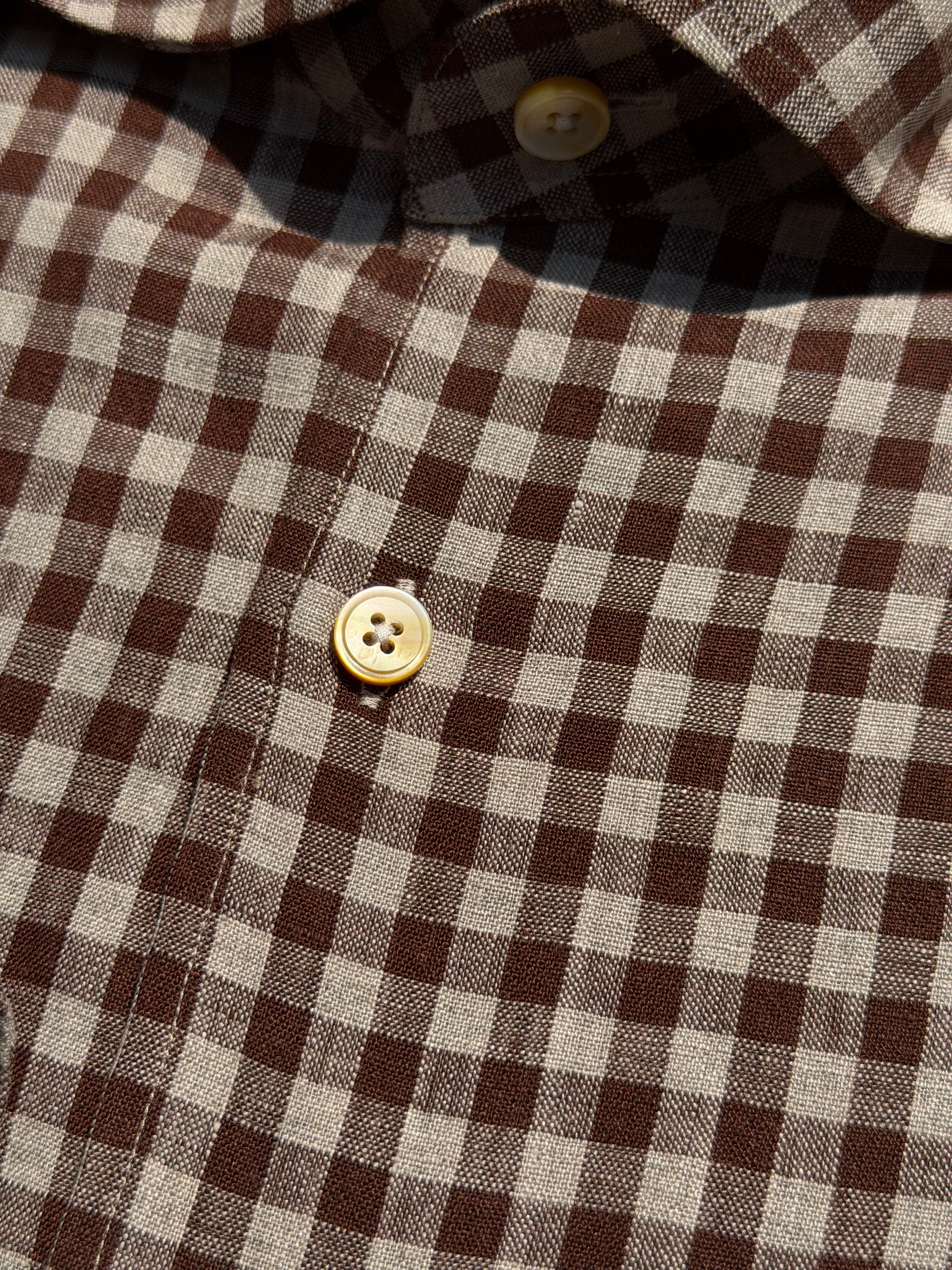 MTO Plaid Linen Shirt #504 #505