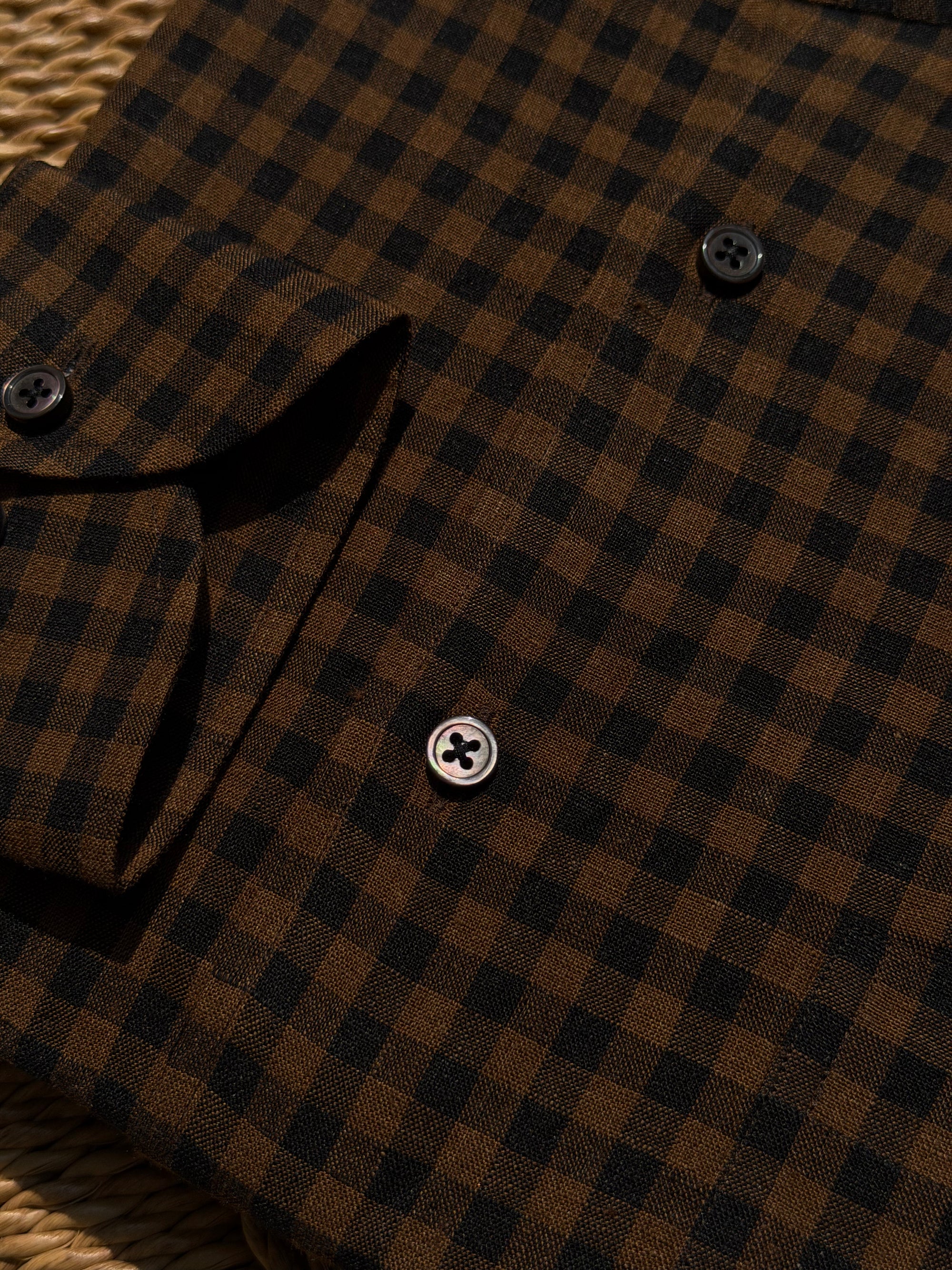 MTO Plaid Linen Shirt #504 #505