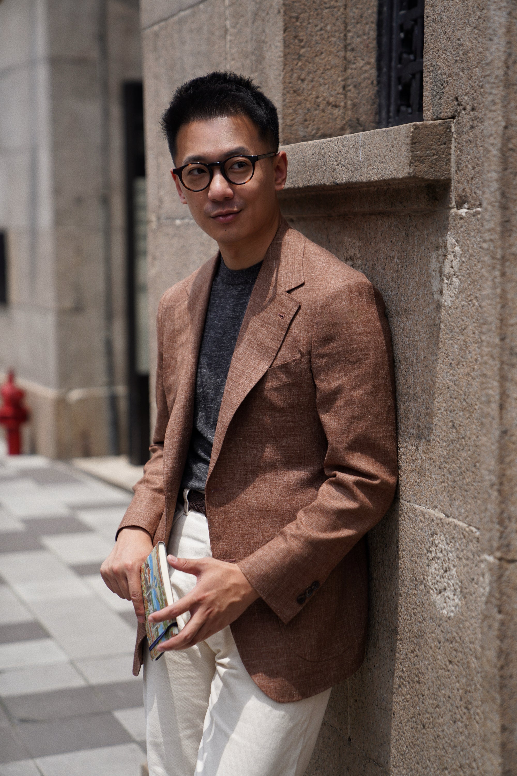 MTO Tangerine Wool Silk Nettle Jacket #805