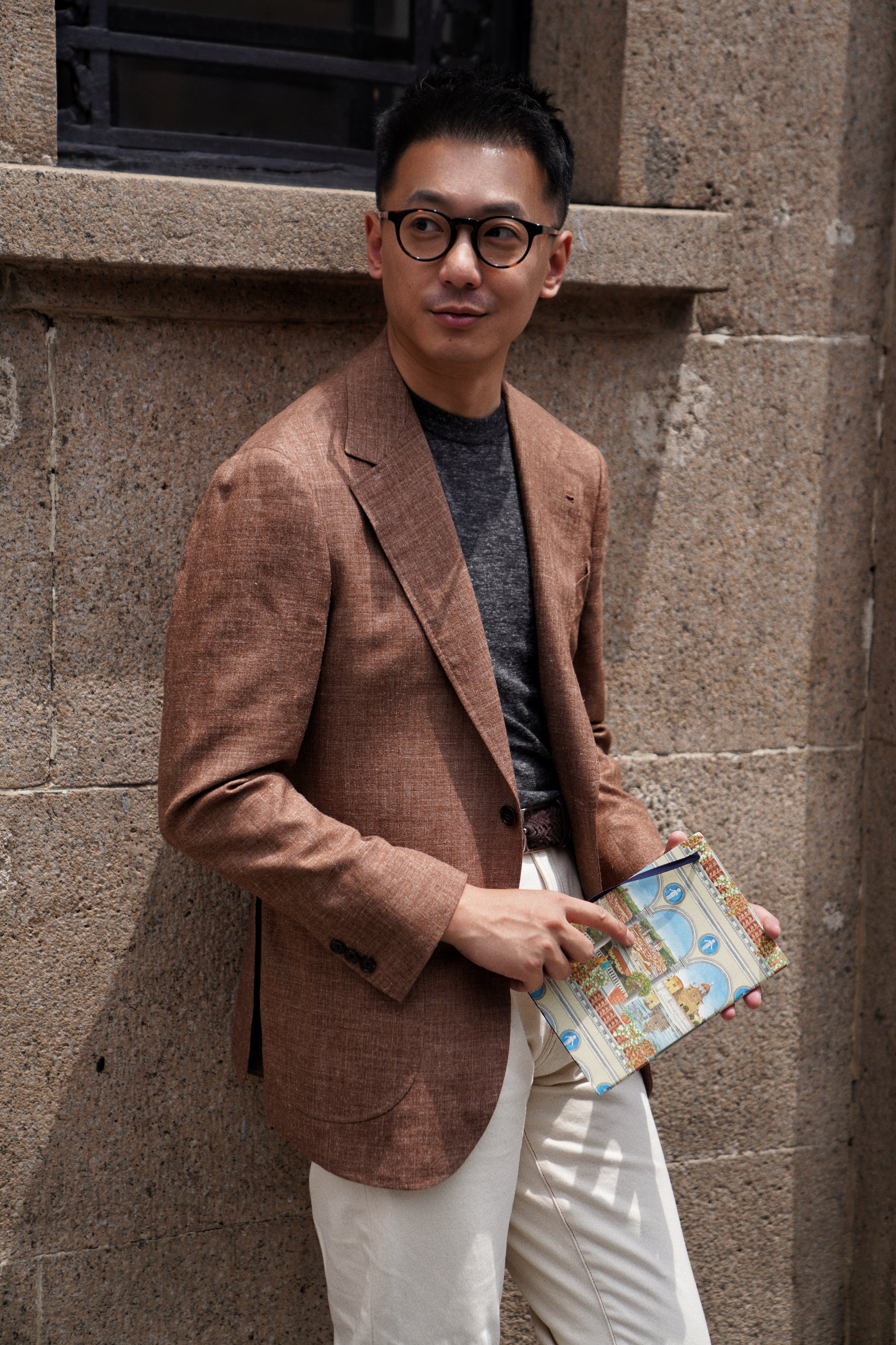 MTO Tangerine Wool Silk Nettle Jacket #805
