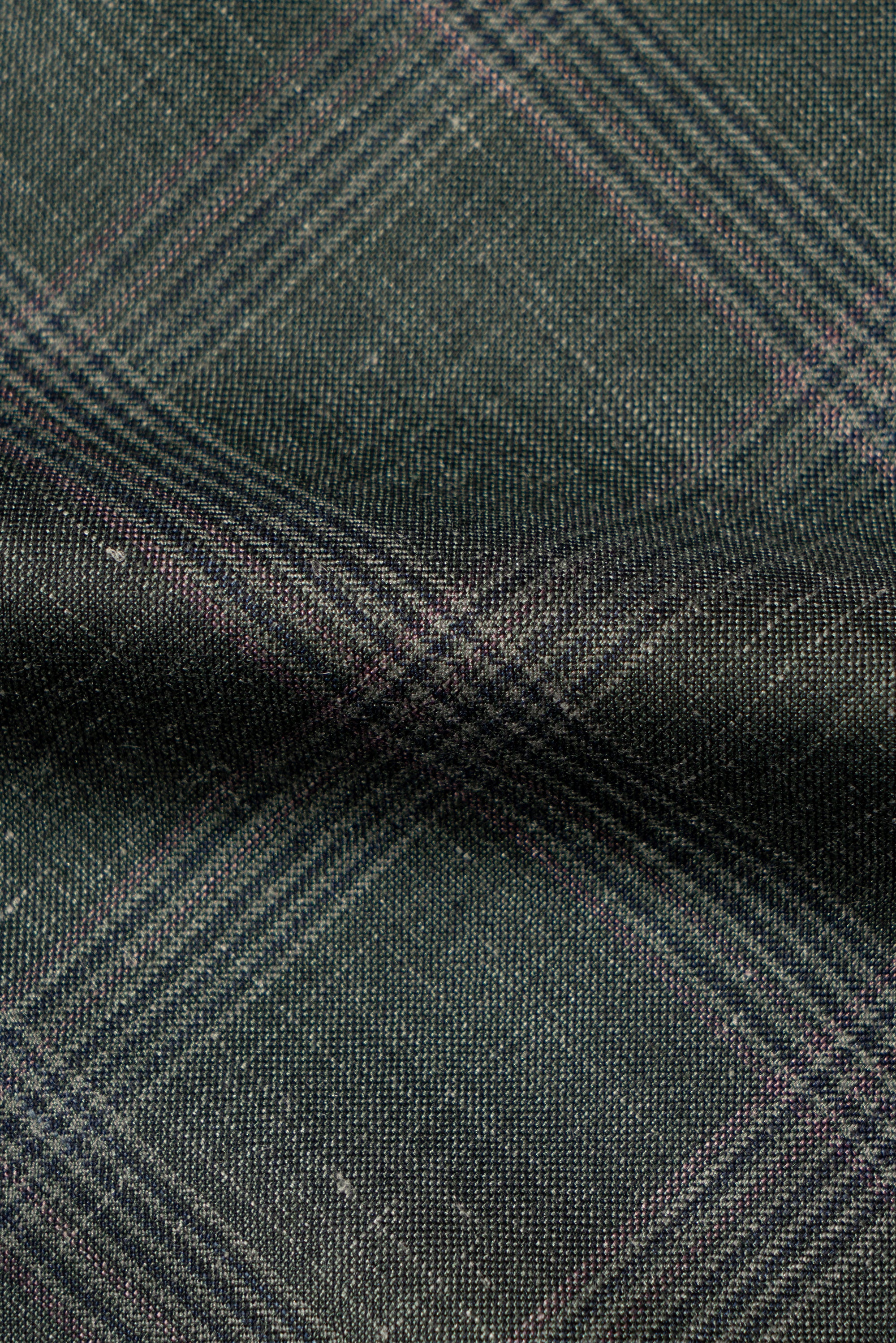 MTO Green Overcheck Wool Silk Cashmere Linen Jacket #770