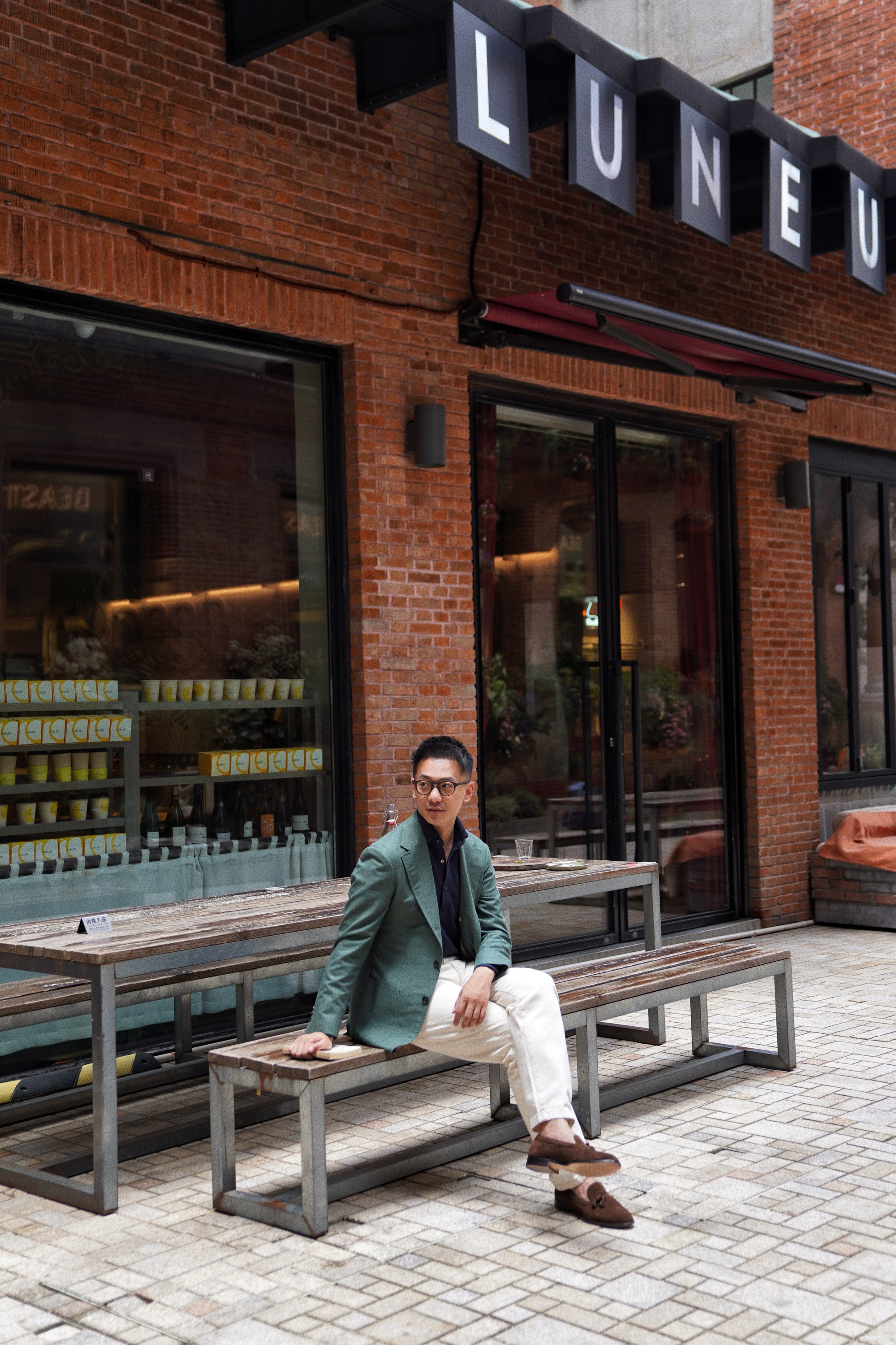 MTO Moss Green Cashmere Silk Jacket #801