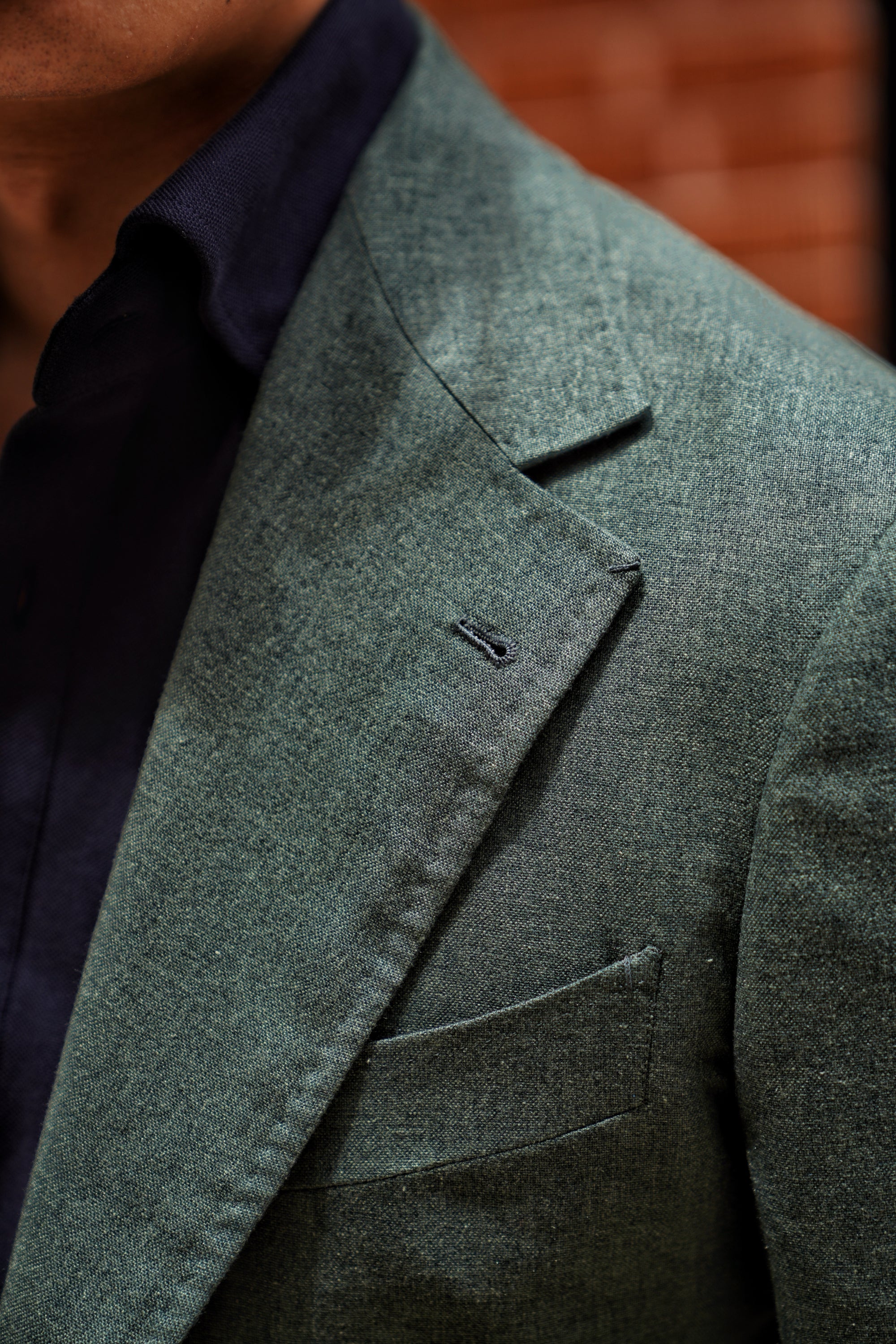 MTO Moss Green Cashmere Silk Jacket #801