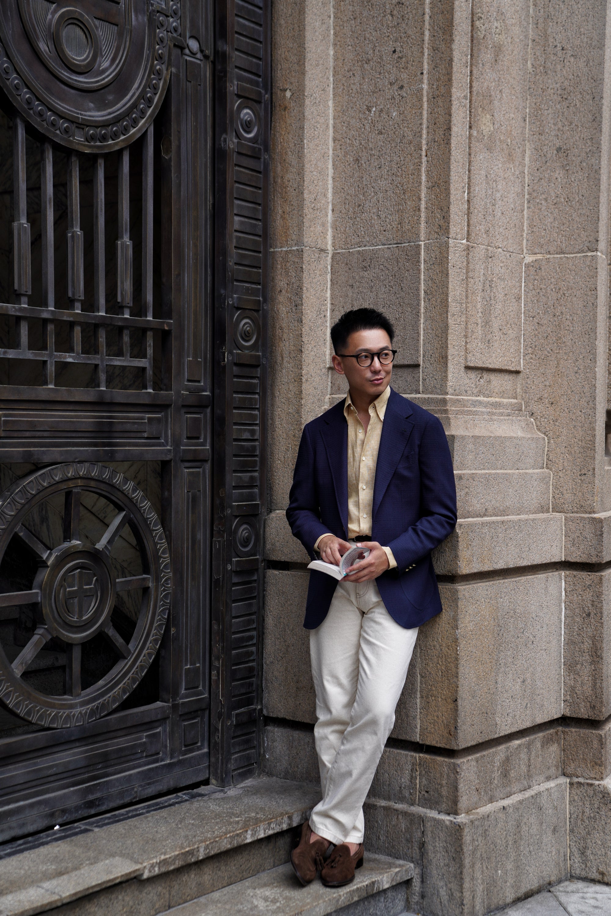 MTO Navy Alpaca Blazer Jacket #817