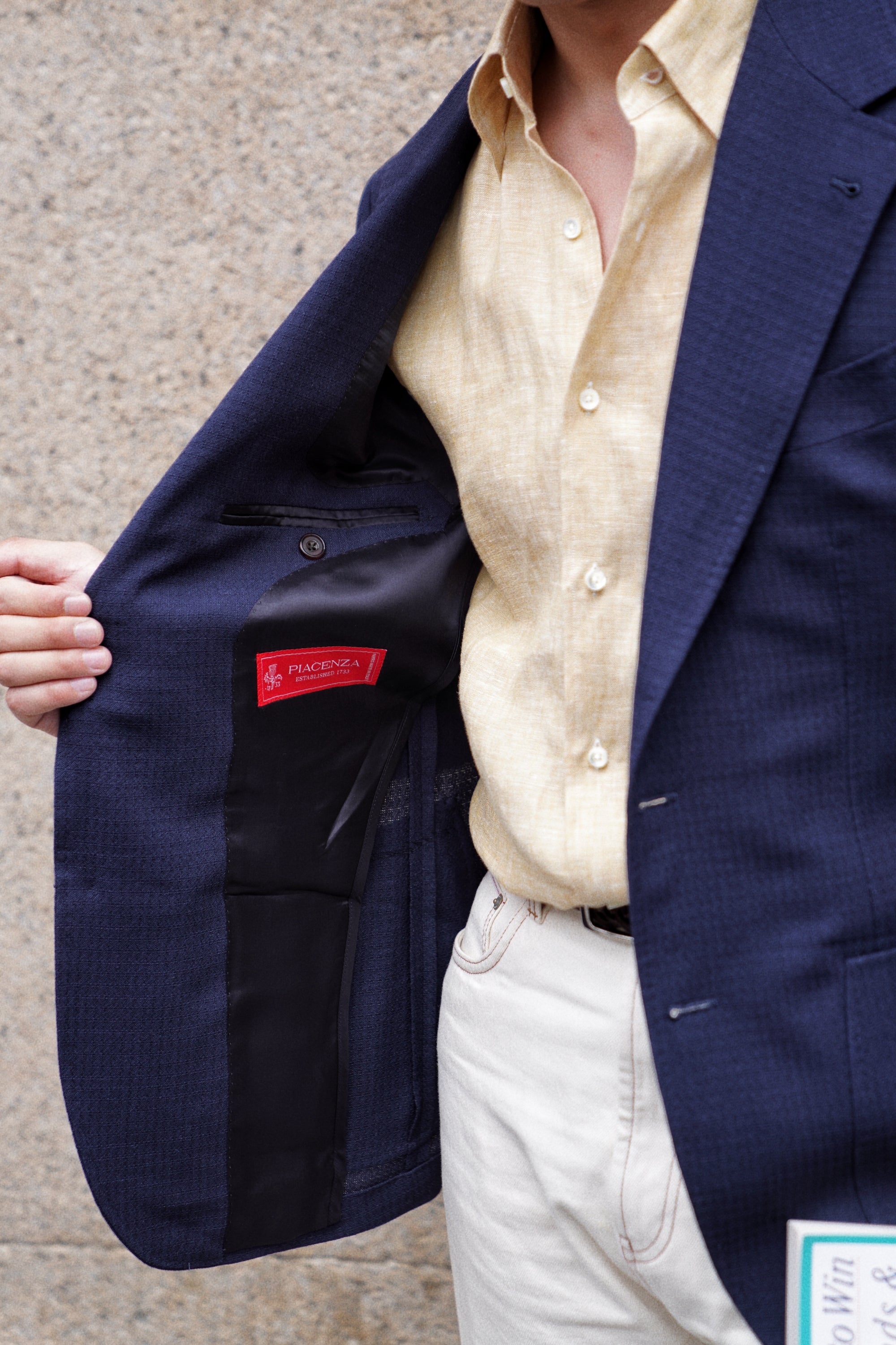 MTO Navy Alpaca Blazer Jacket #817