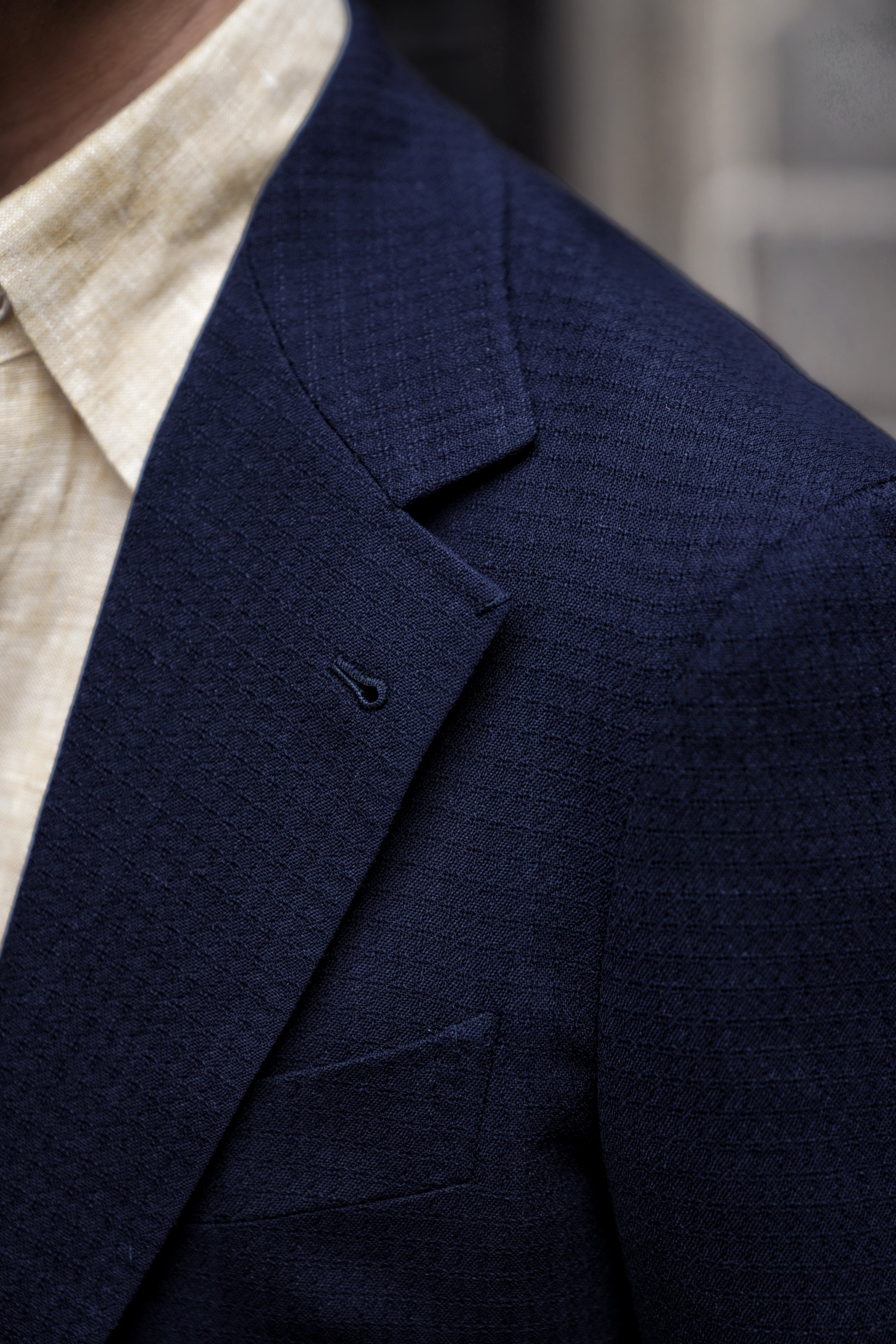 MTO Navy Alpaca Blazer Jacket #817