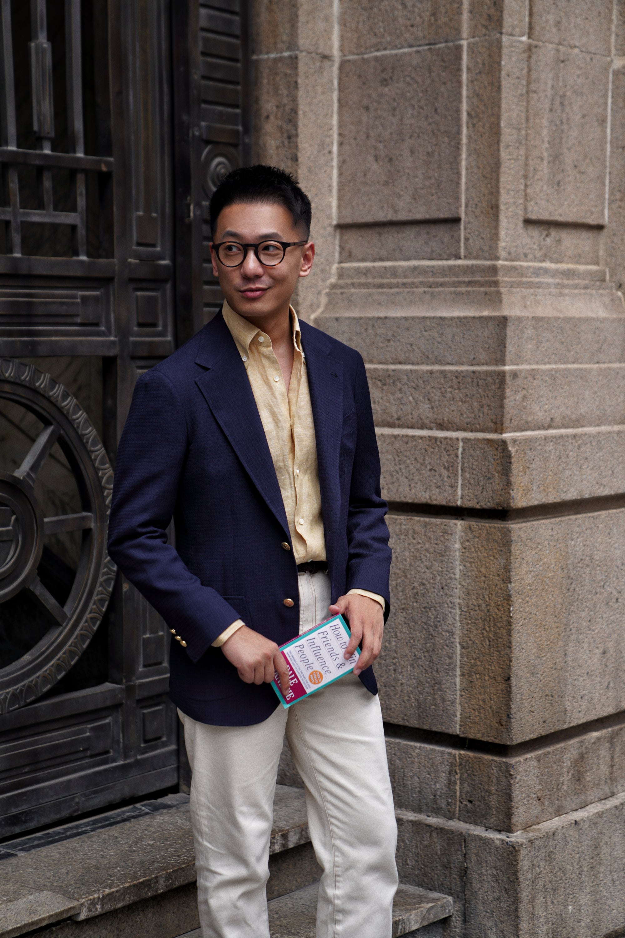 MTO Navy Alpaca Blazer Jacket #817
