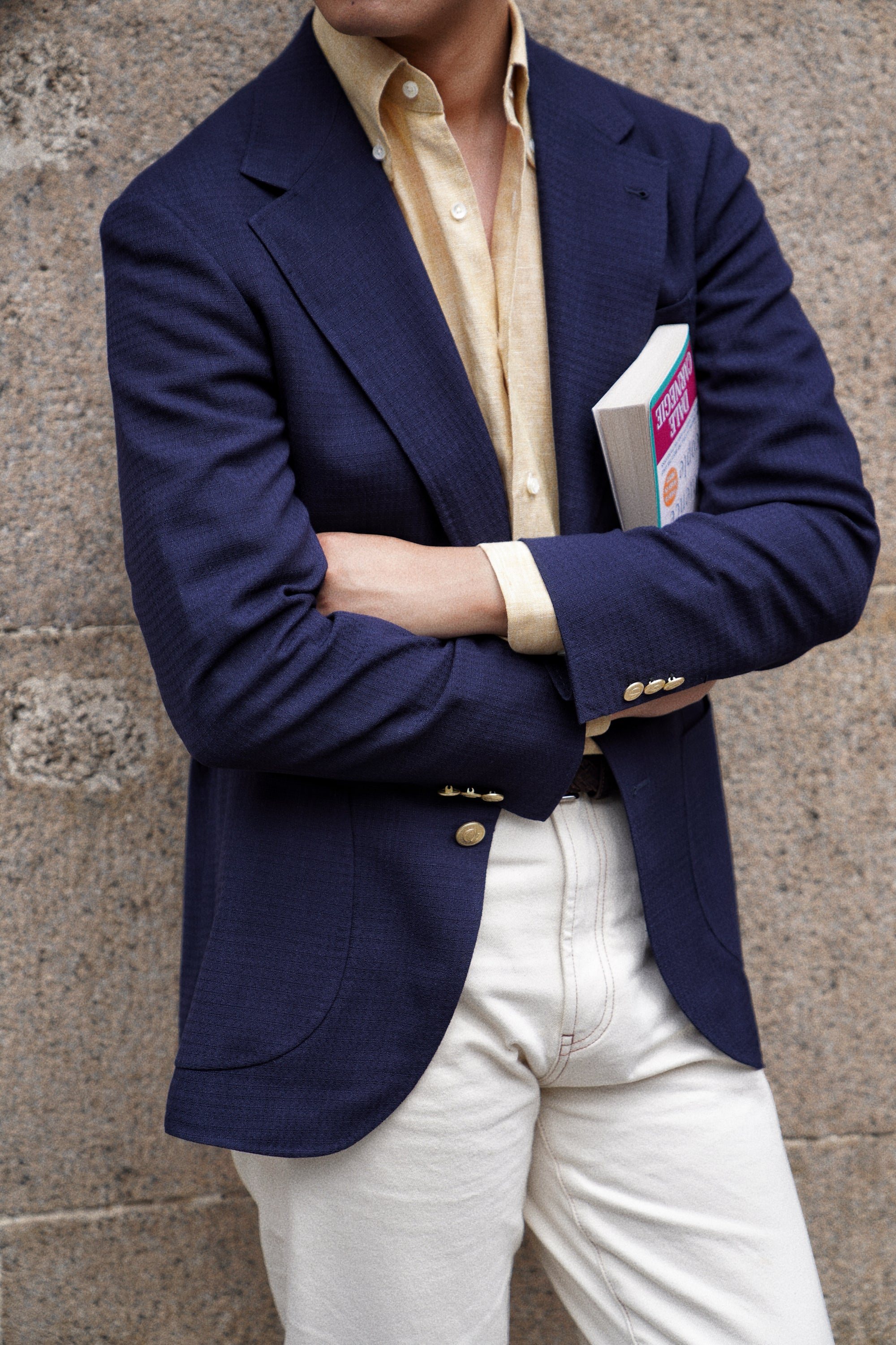 MTO Navy Alpaca Blazer Jacket #817