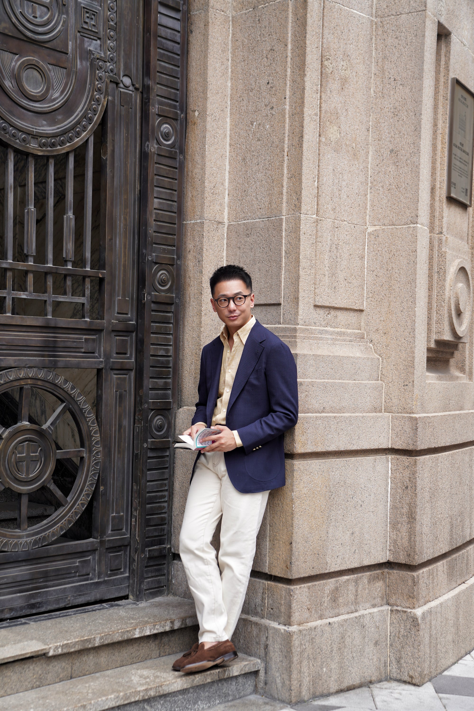 MTO Navy Alpaca Blazer Jacket #817