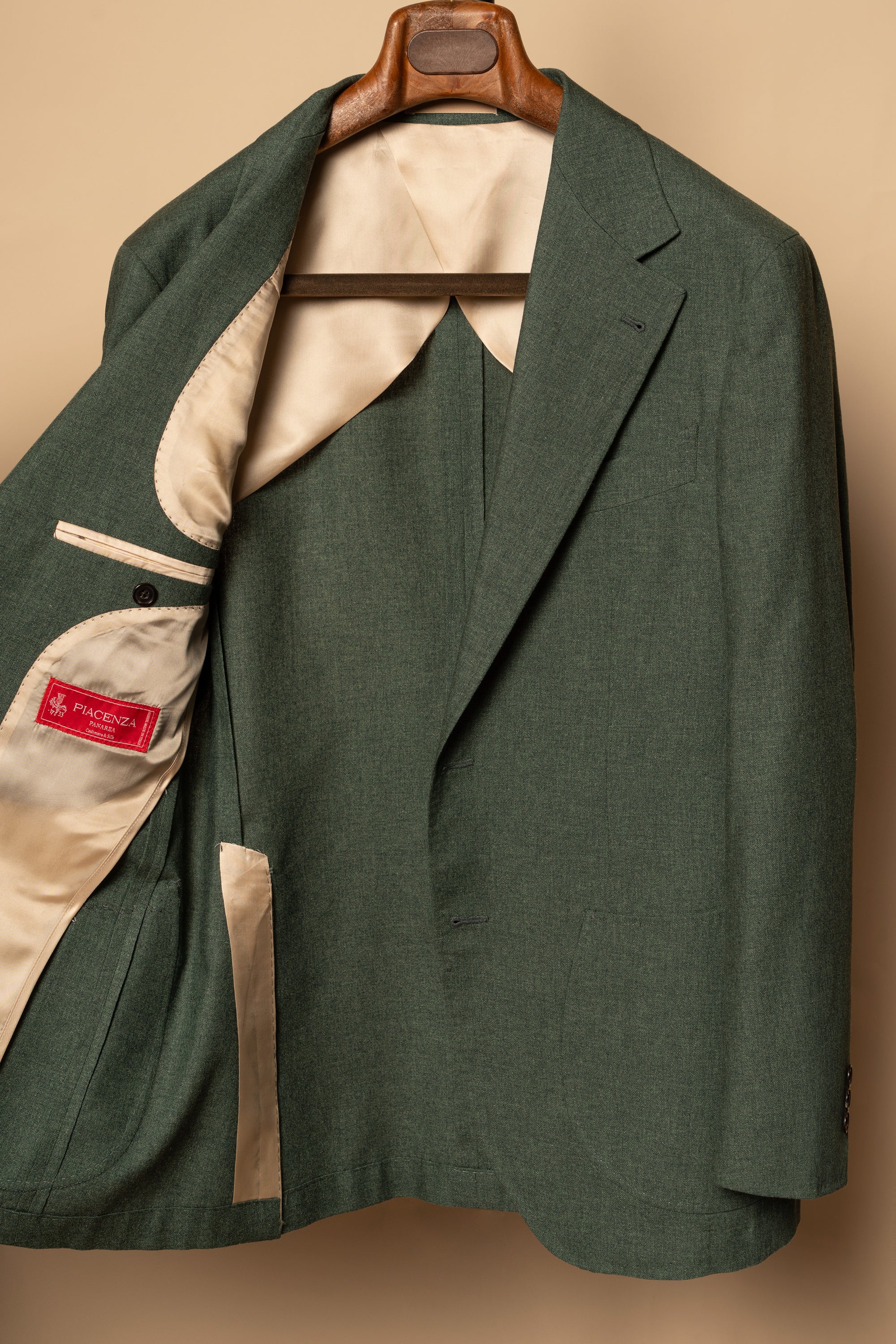 MTO Moss Green Cashmere Silk Jacket #801