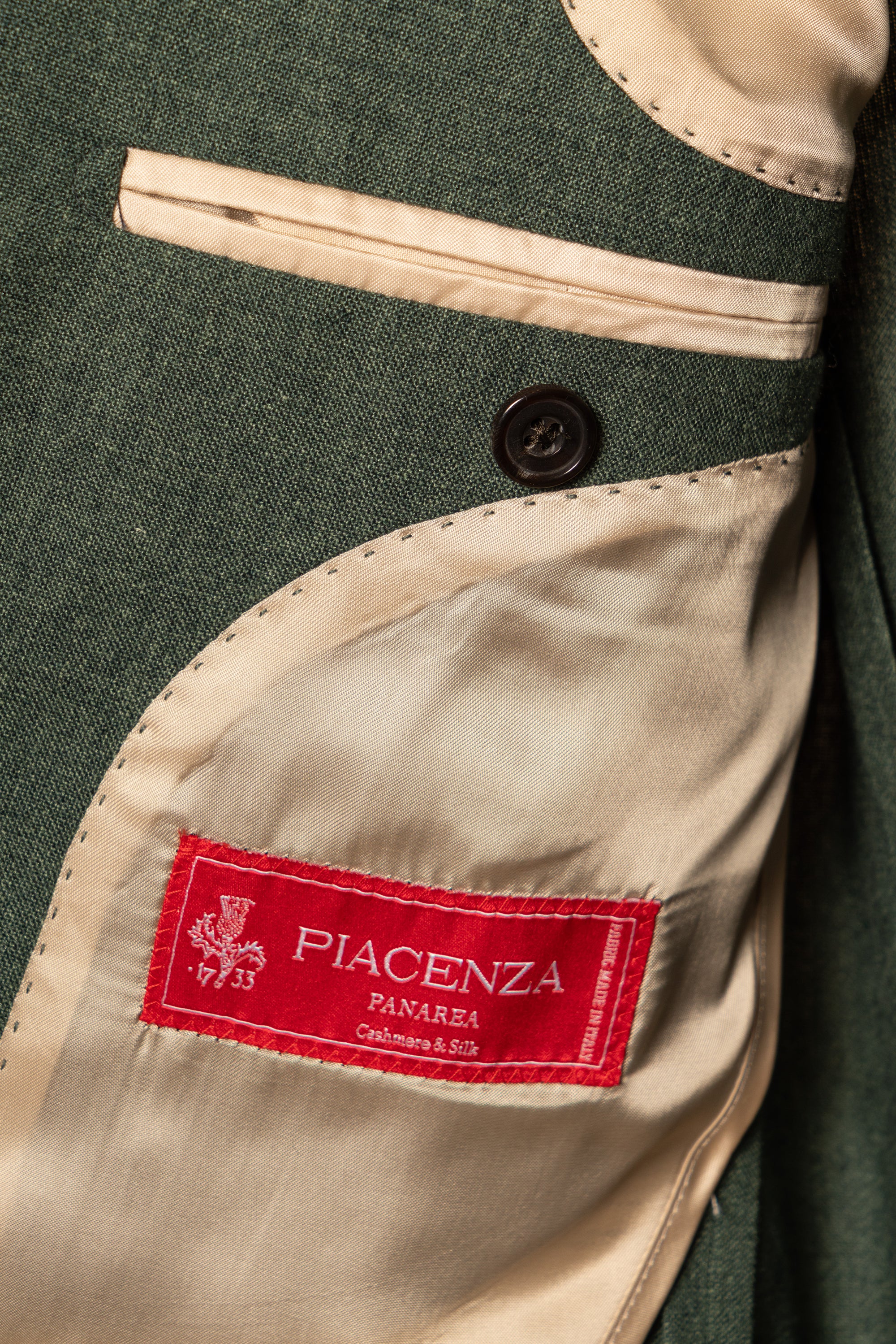 MTO Moss Green Cashmere Silk Jacket #801