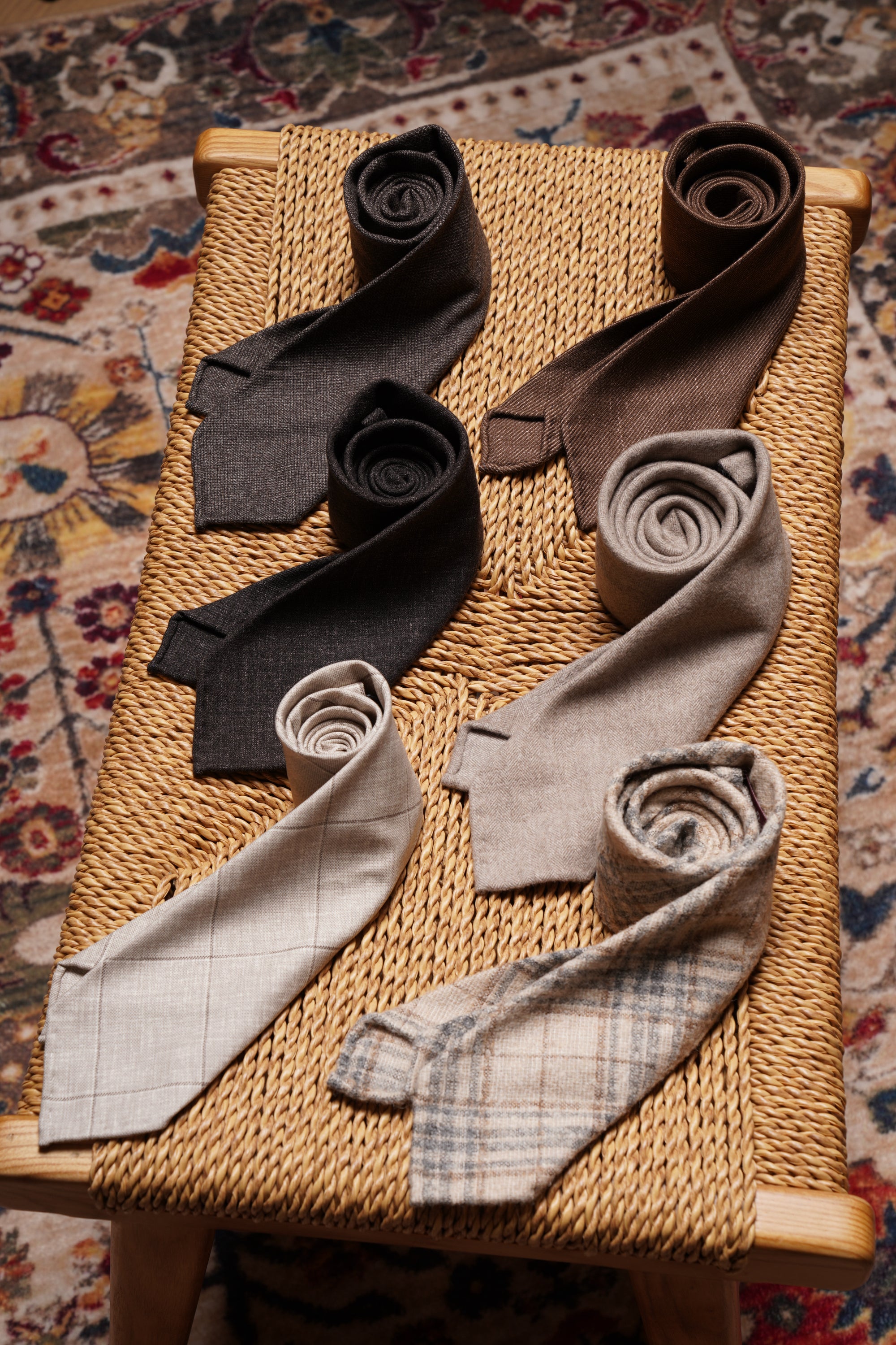 3-fold Handrolled Edge Tie #1