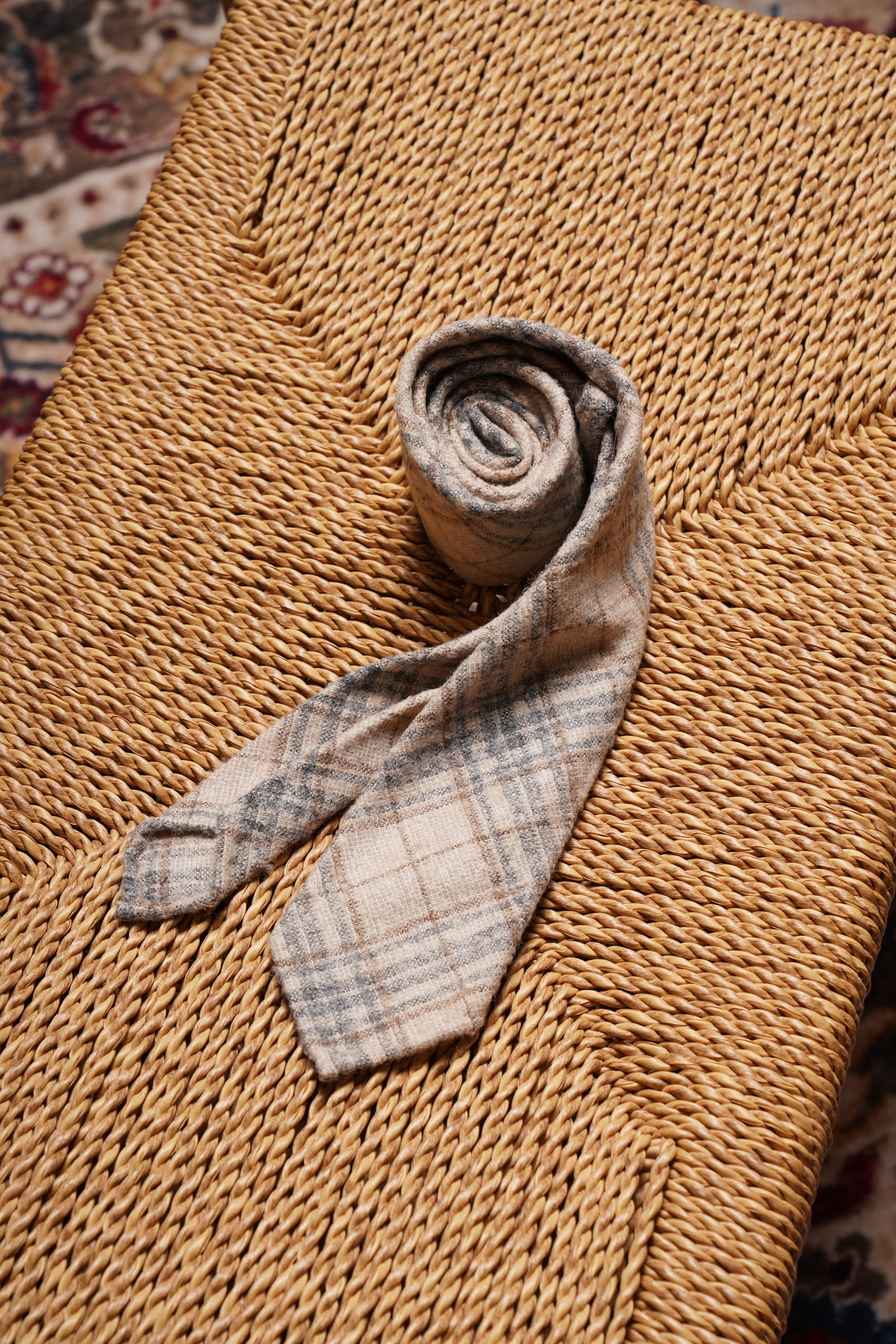 3-fold Handrolled Edge Tie #1
