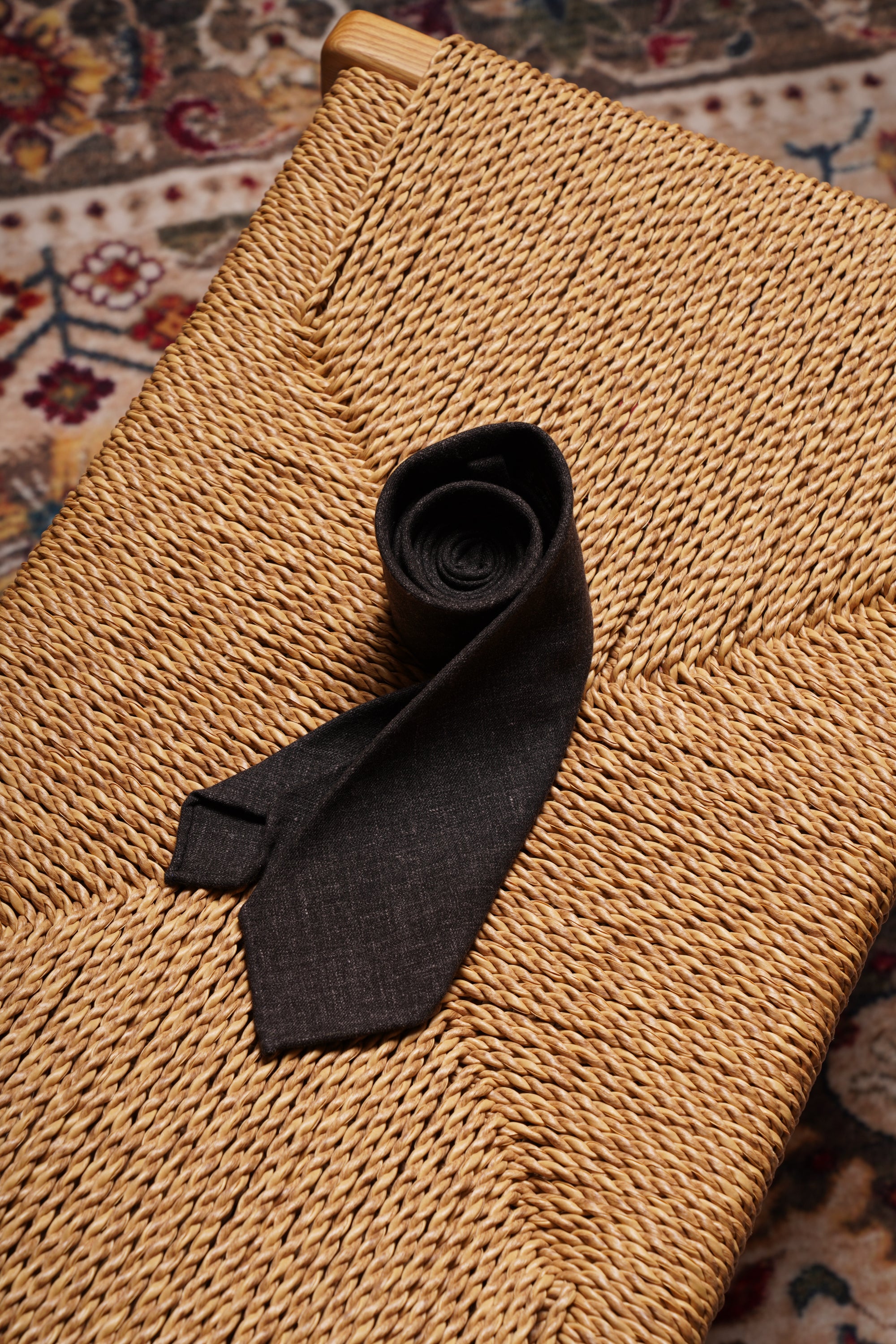 3-fold Handrolled Edge Tie #1
