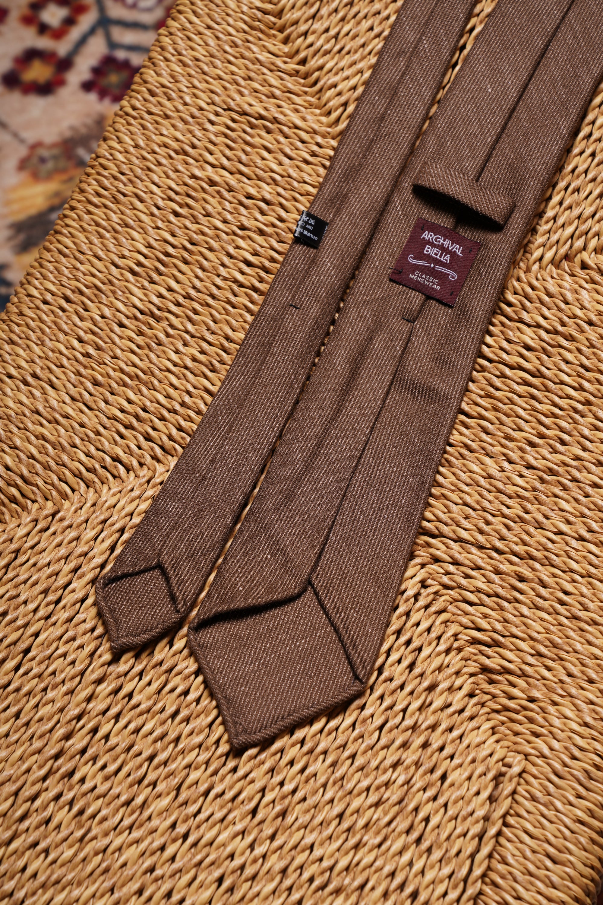 3-fold Handrolled Edge Tie #1