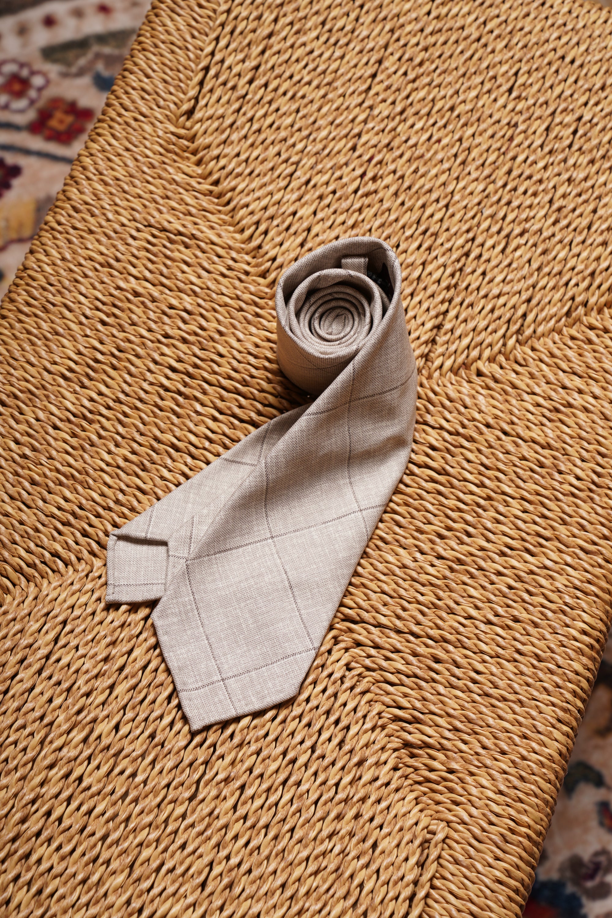 3-fold Handrolled Edge Tie #1