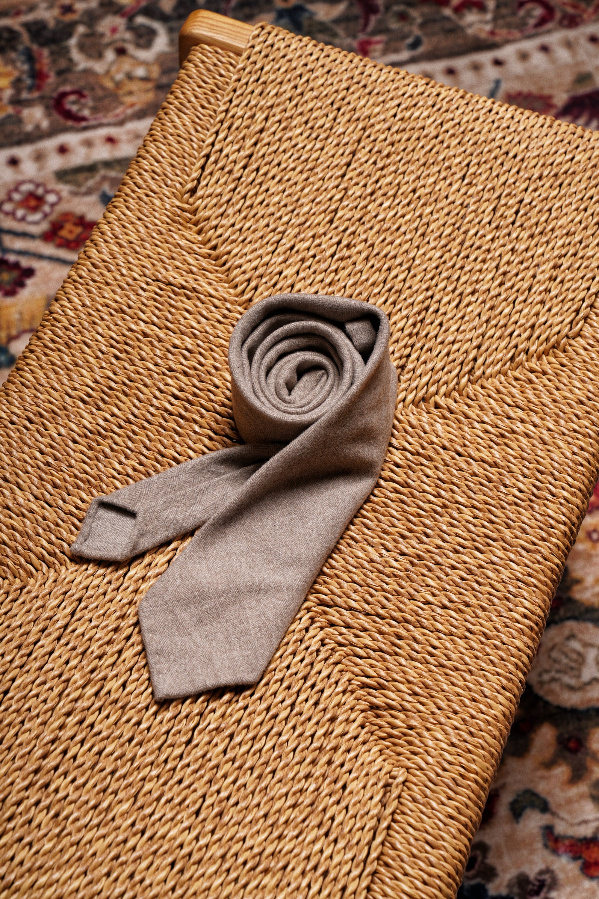 3-fold Handrolled Edge Tie #1