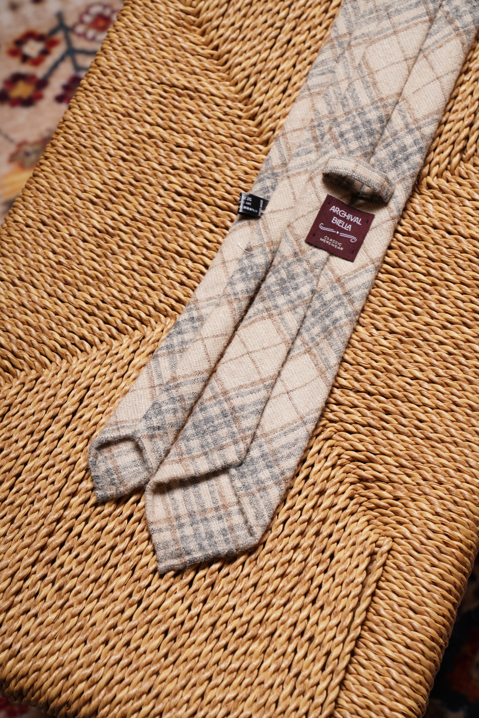 3-fold Handrolled Edge Tie #1