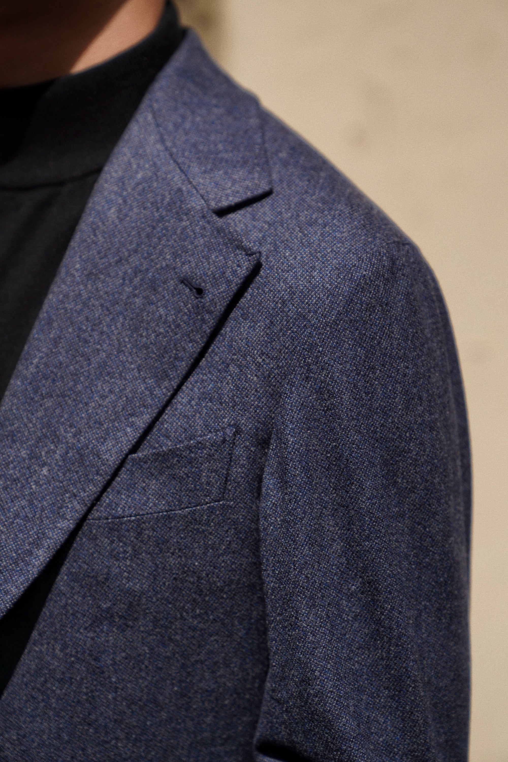 MTO Steel Blue 120s Worsted Flannel Suit #509