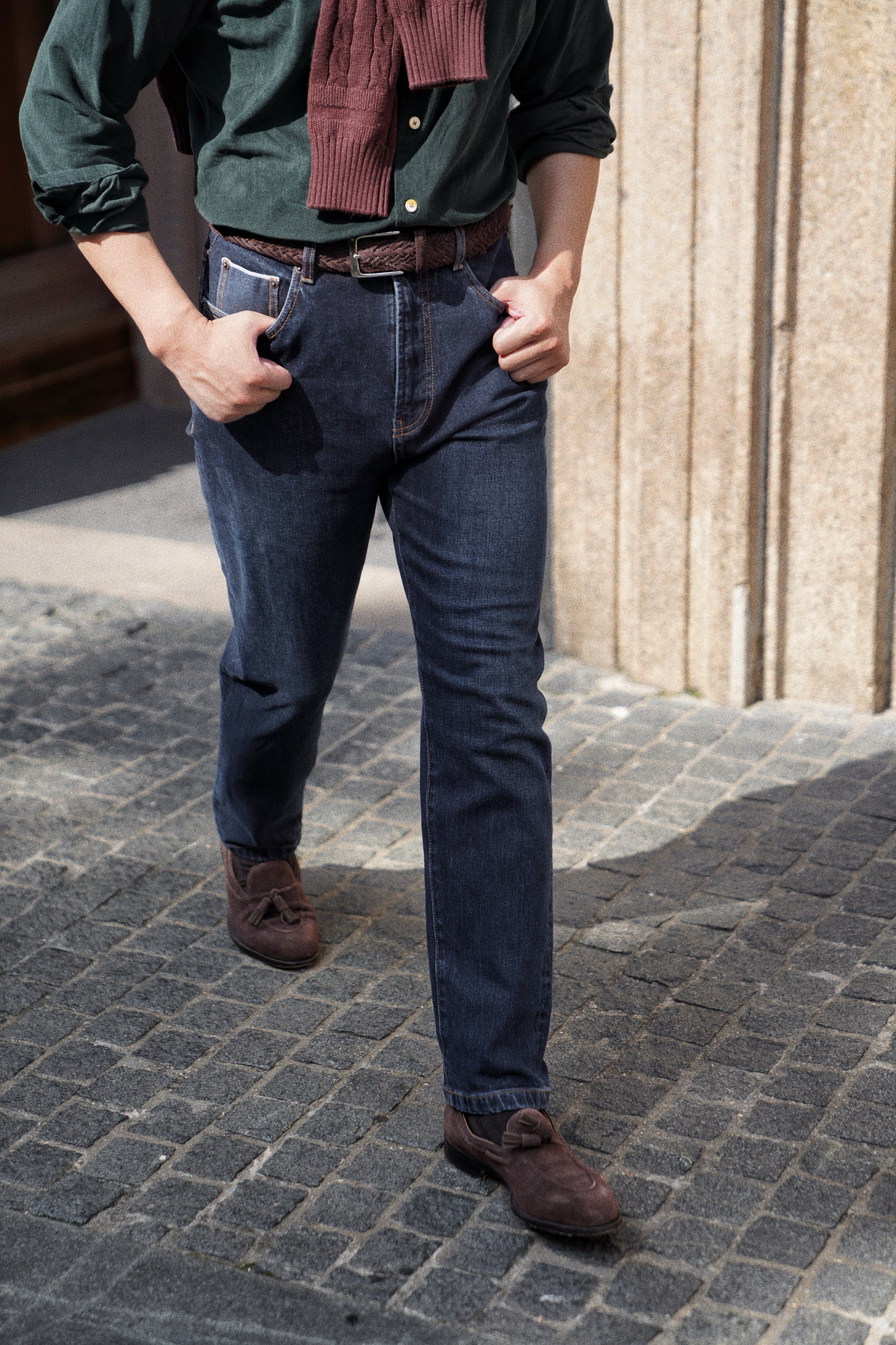 Classic Five Pockets Selvedge Denim Jeans