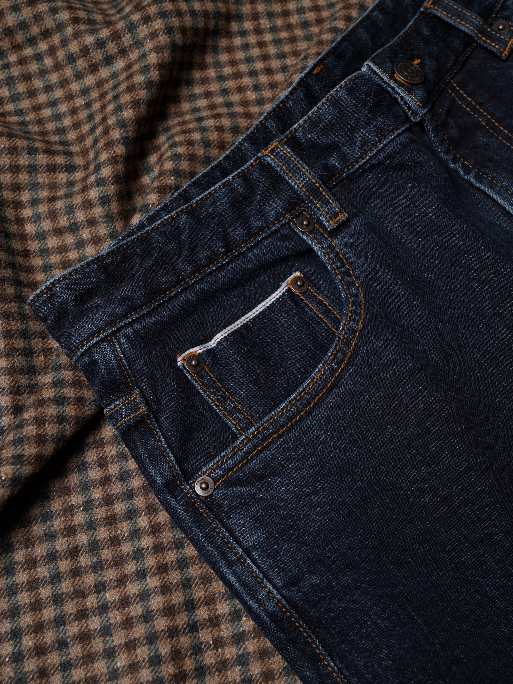 Classic Five Pockets Selvedge Denim Jeans