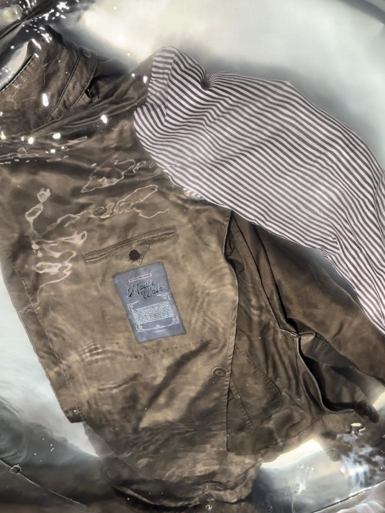 "Master Wash" Washed Cotton Unstructured Suit