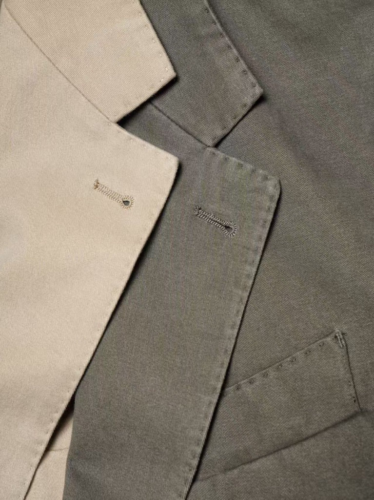 "Master Wash" Washed Cotton Unstructured Suit