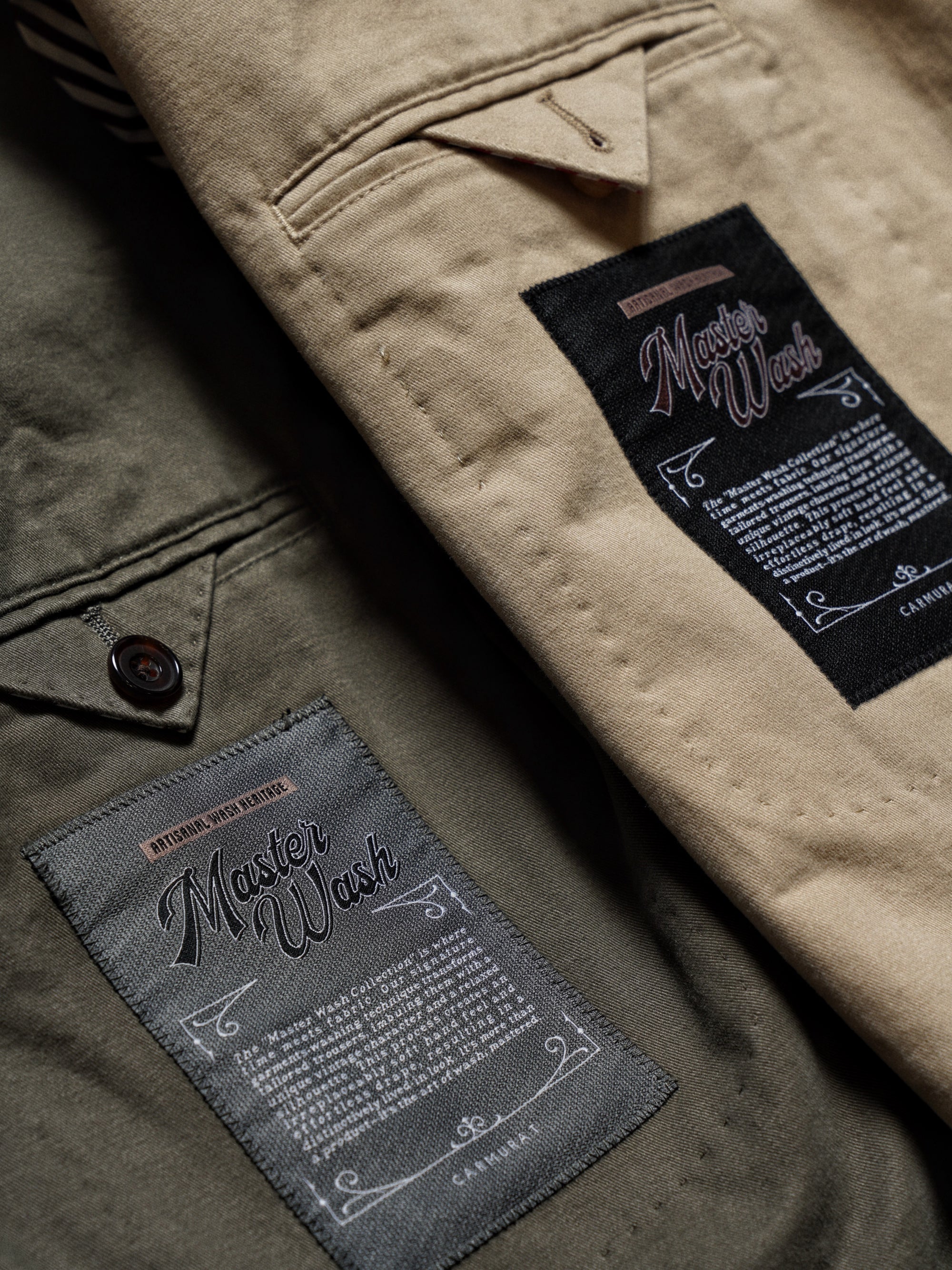 "Master Wash" Washed Cotton Unstructured Suit