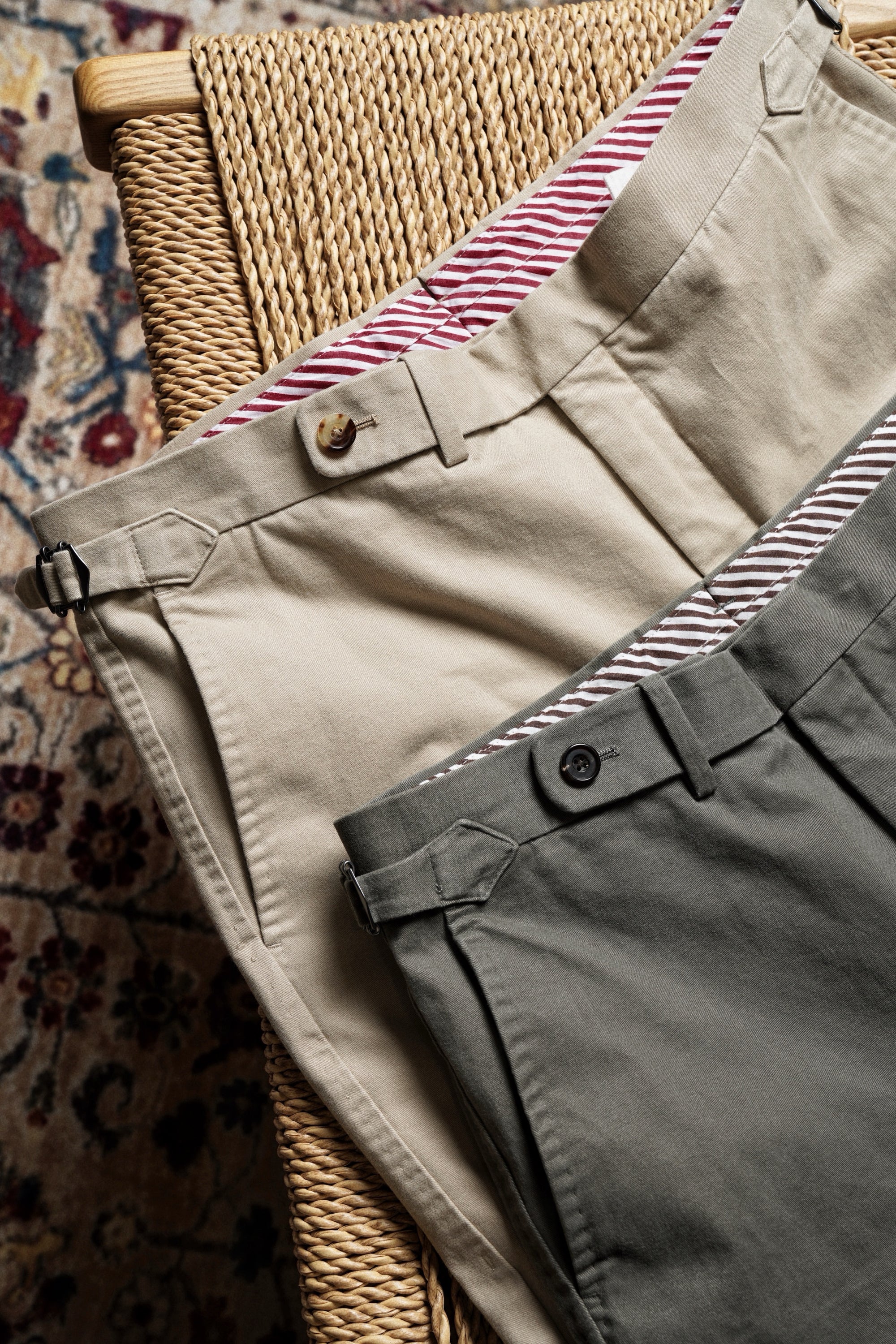 "Master Wash" Washed Cotton Unstructured Suit
