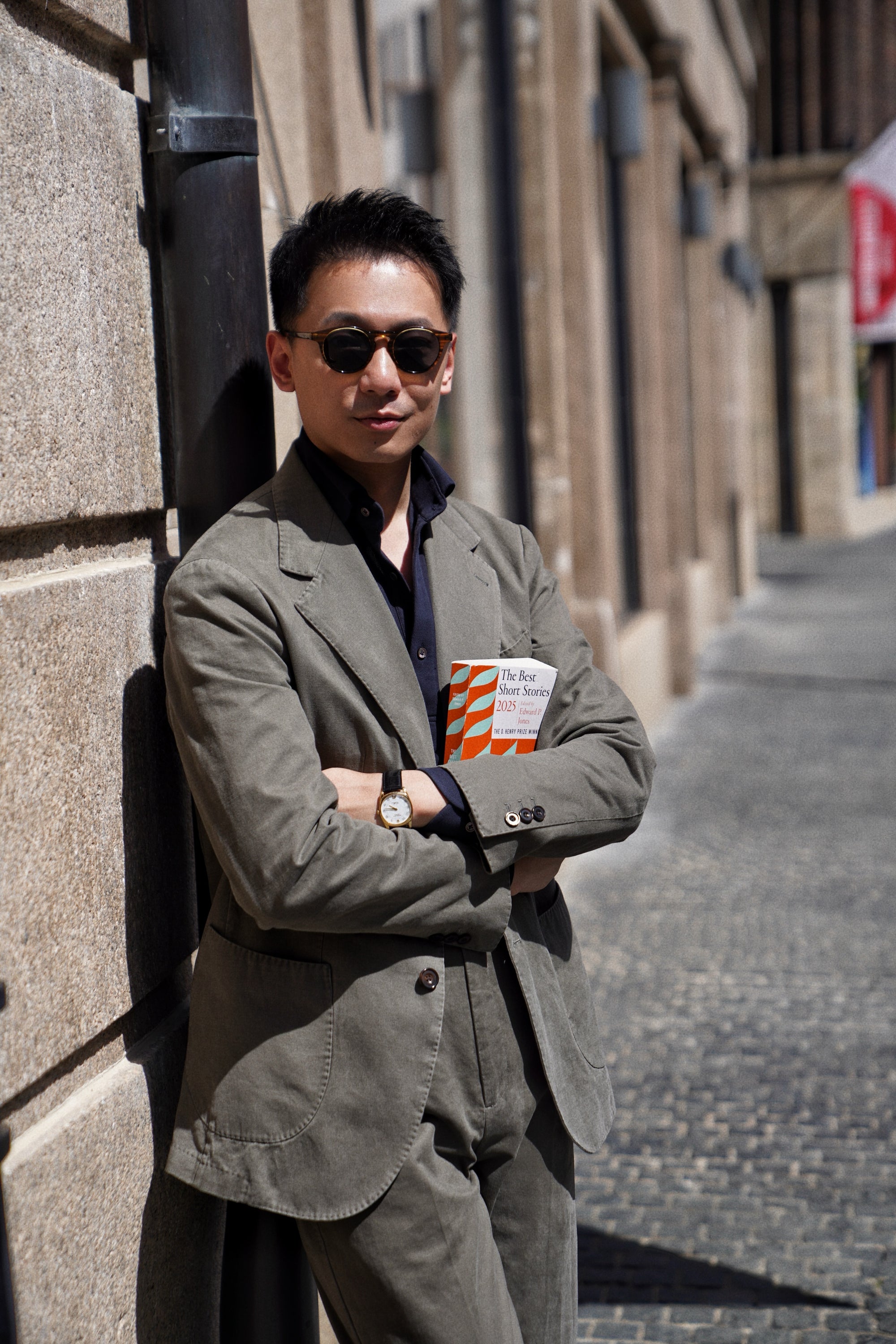 "Master Wash" Washed Cotton Unstructured Suit