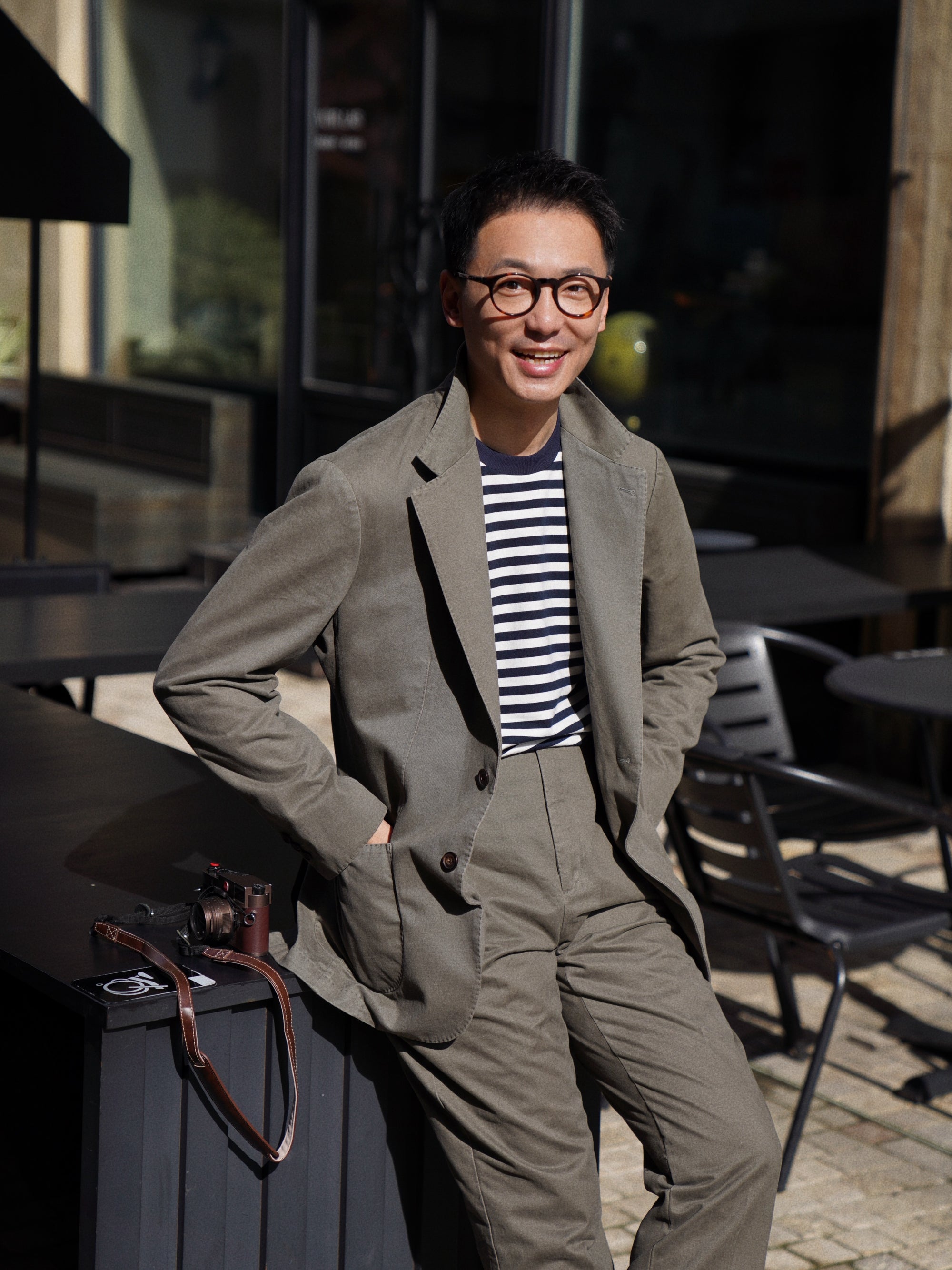 "Master Wash" Washed Cotton Unstructured Suit