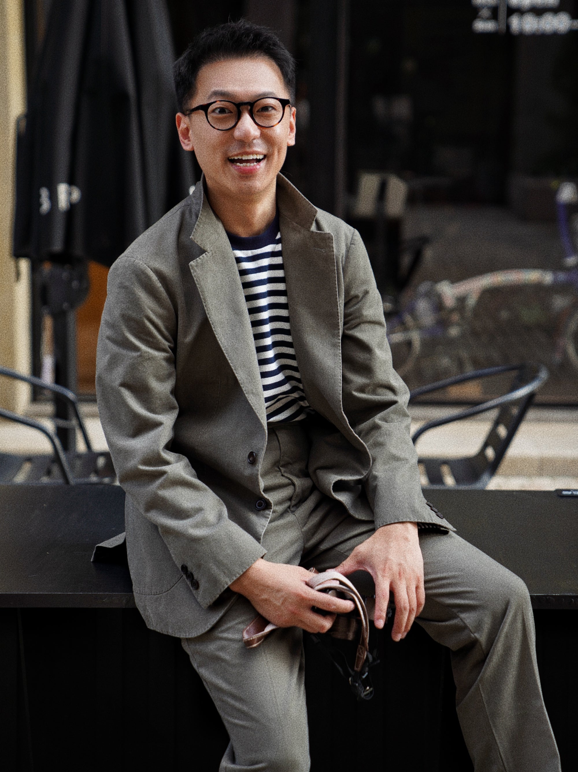 "Master Wash" Washed Cotton Unstructured Suit