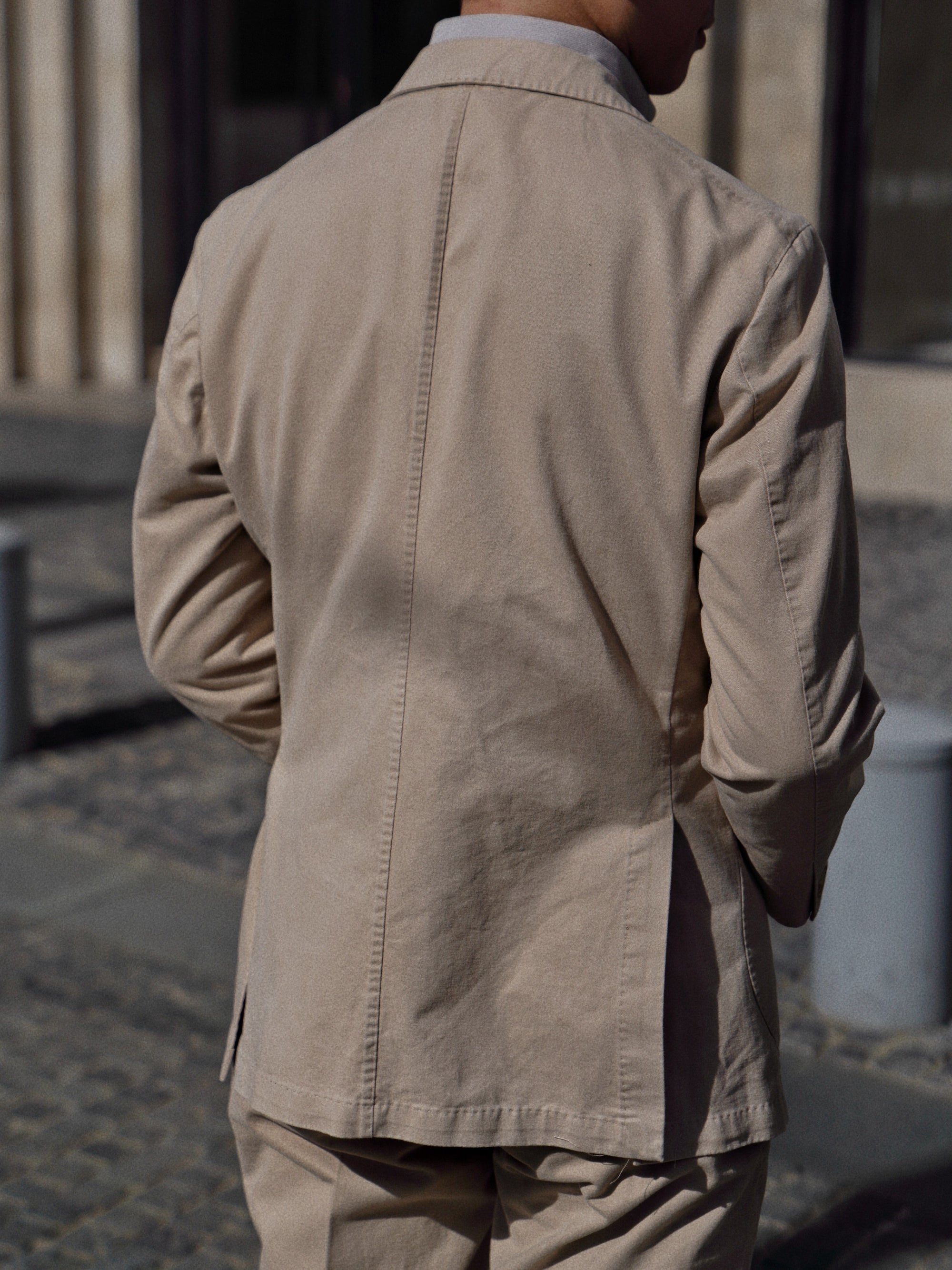 "Master Wash" Washed Cotton Unstructured Suit