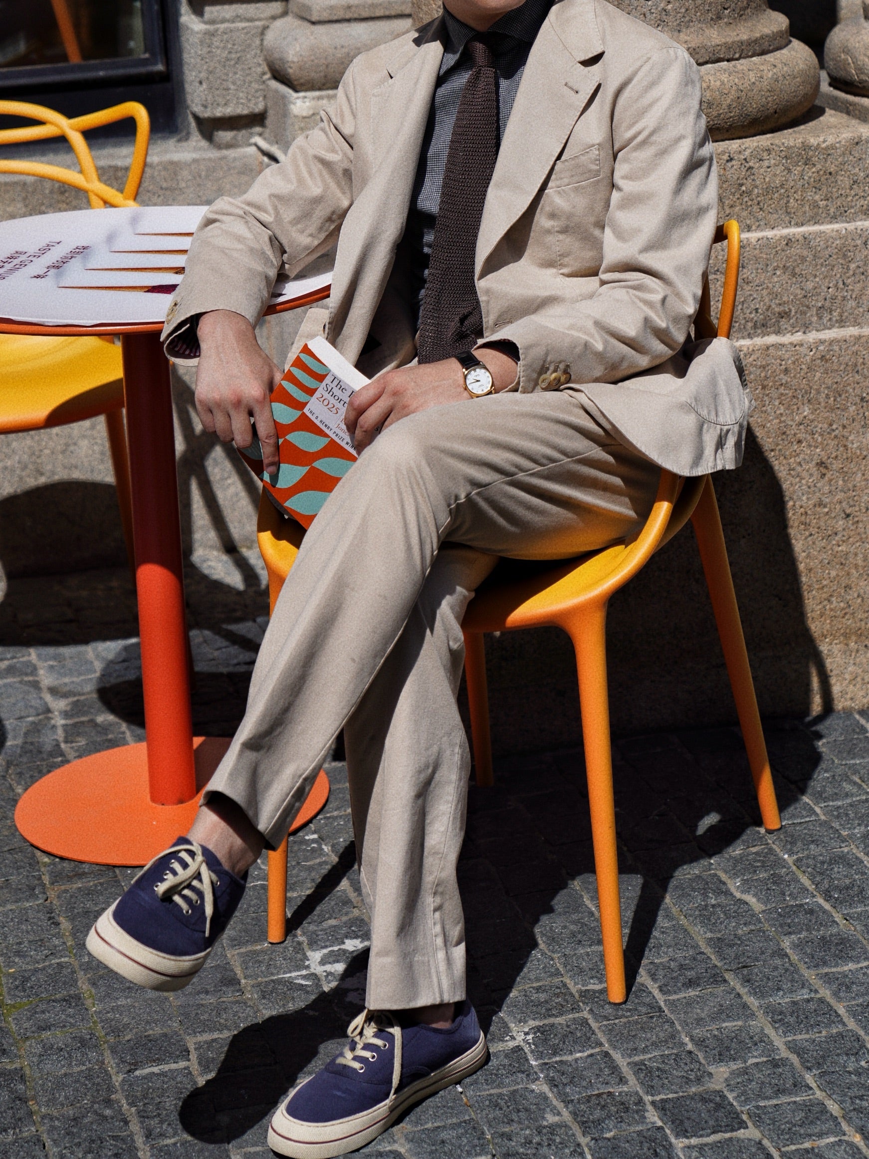 "Master Wash" Washed Cotton Unstructured Suit