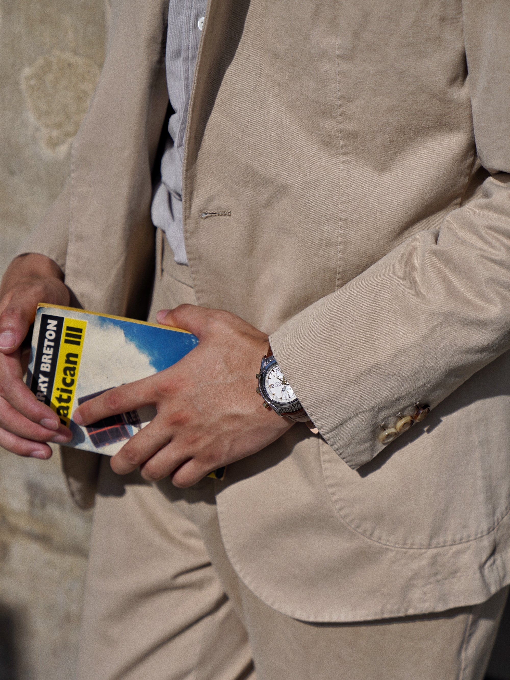 "Master Wash" Washed Cotton Unstructured Suit