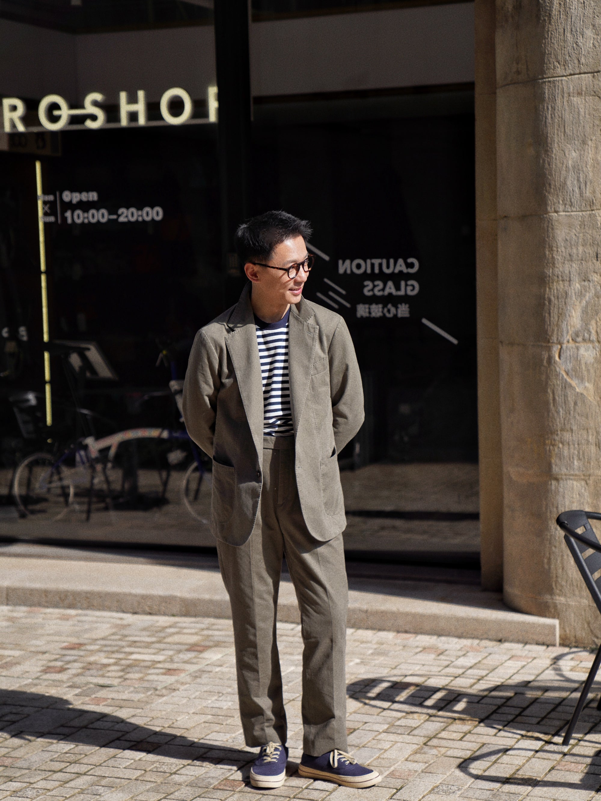 "Master Wash" Washed Cotton Trousers