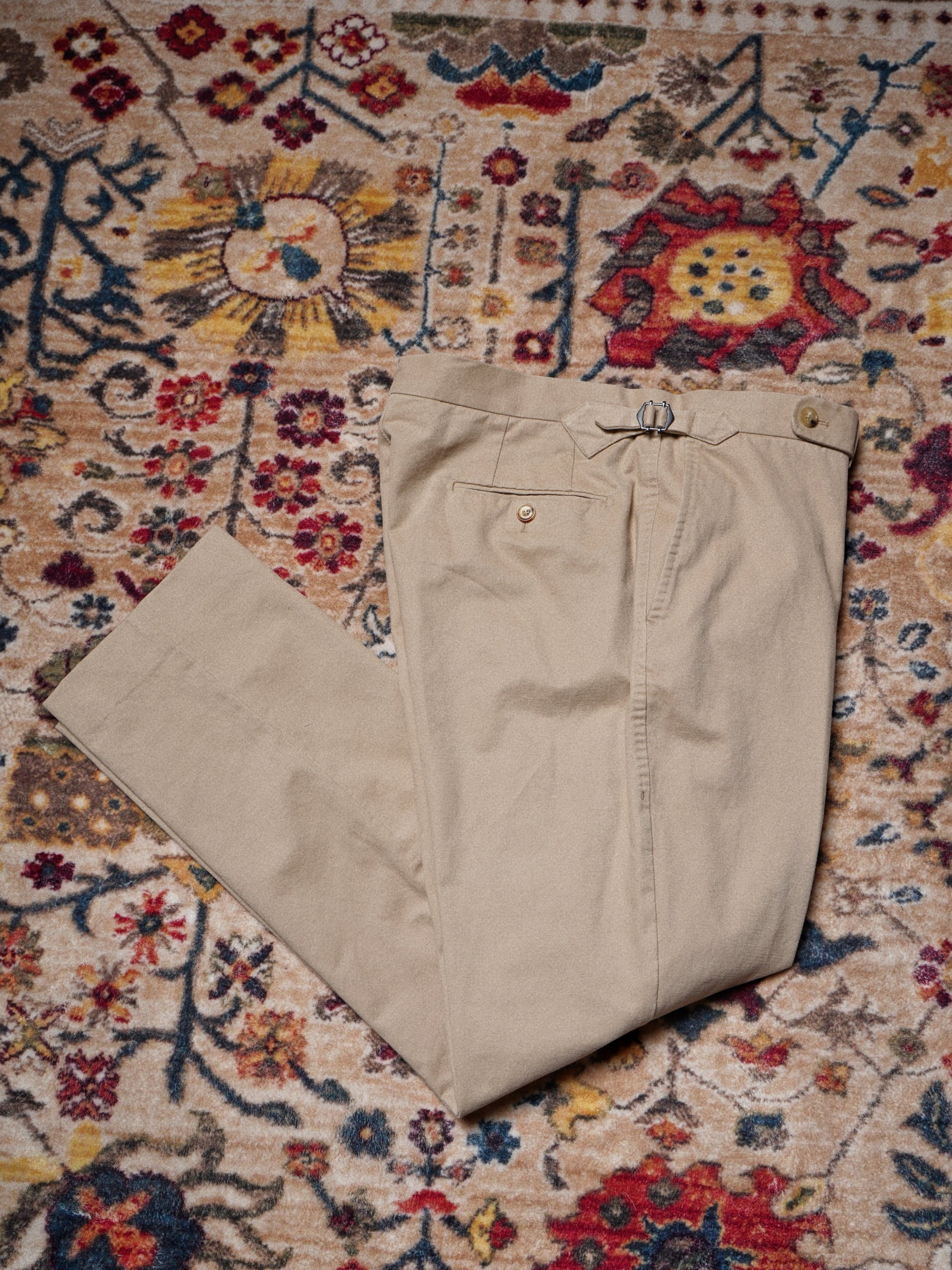 "Master Wash" Washed Cotton Trousers